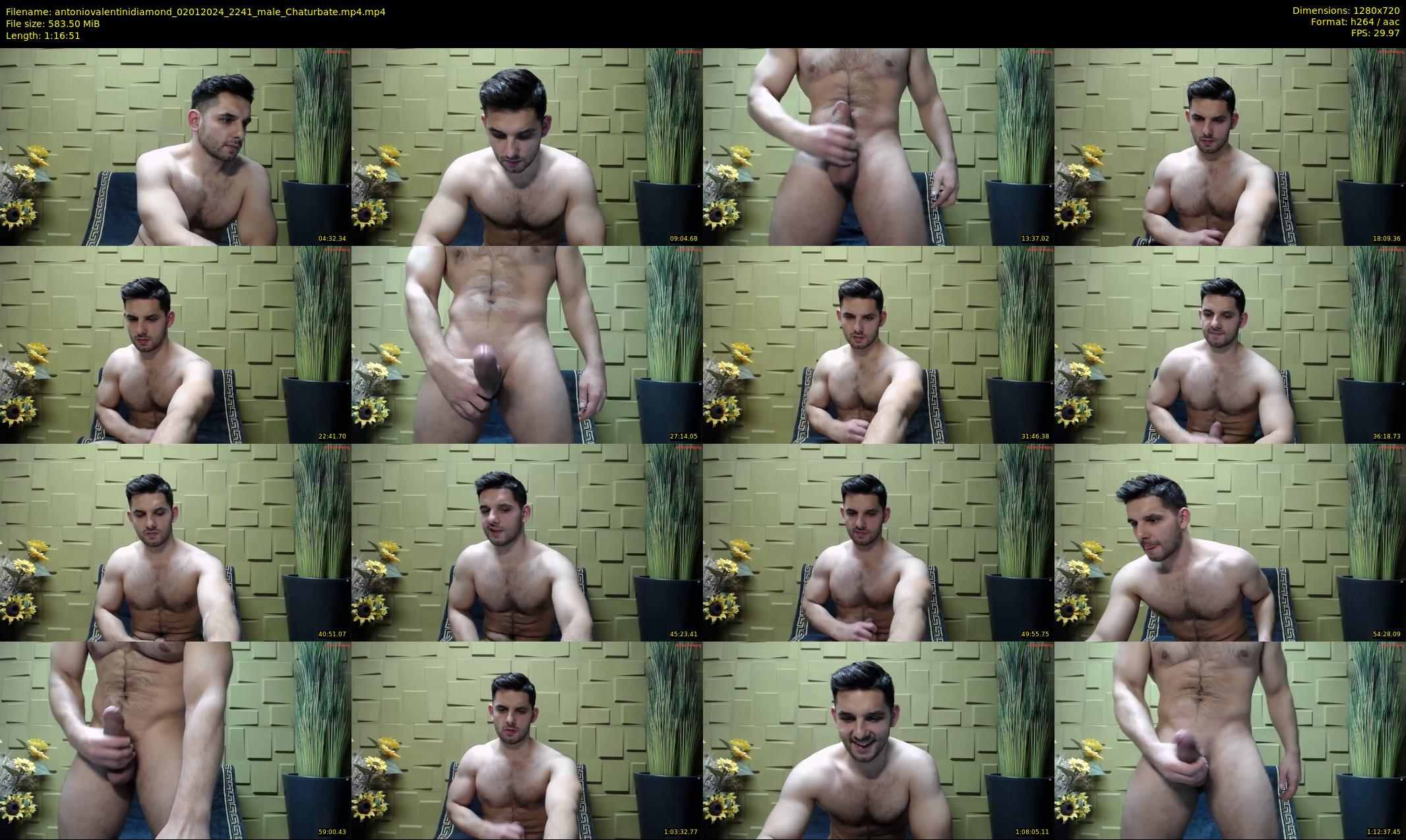 antoniovalentinidiamond — 77 minute Chaturbate male cam show recording, 720p, Jan 2, 2024