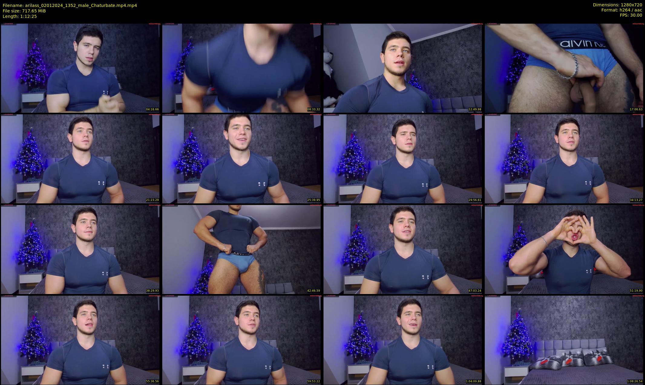 arilass — 73 minute Chaturbate male cam show recording, 720p, Jan 2, 2024