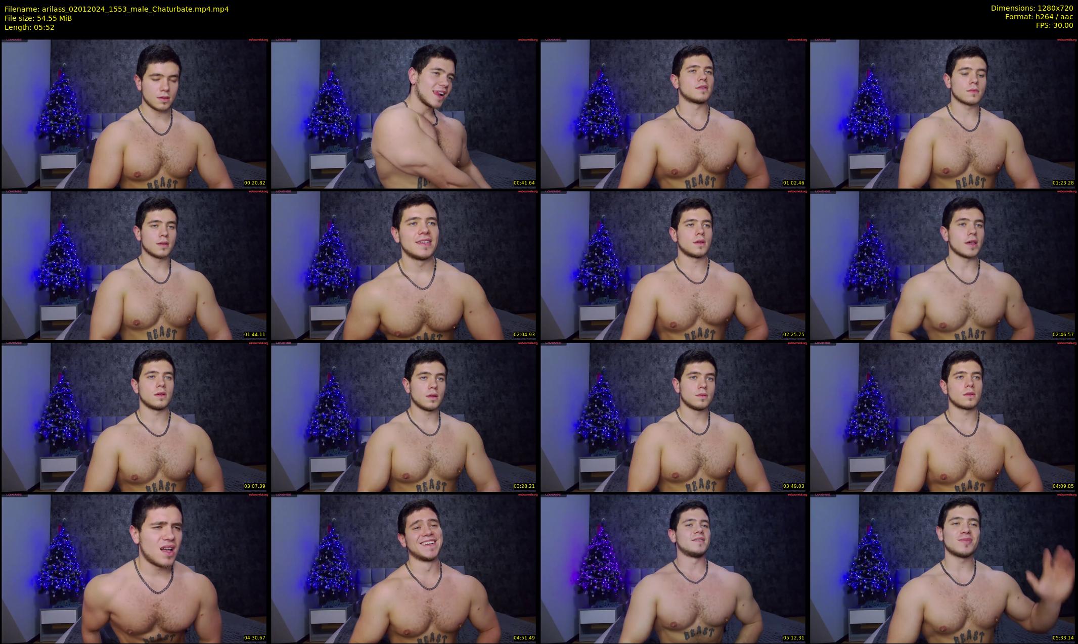 arilass — 6 minute Chaturbate male cam show recording, 720p, Jan 2, 2024