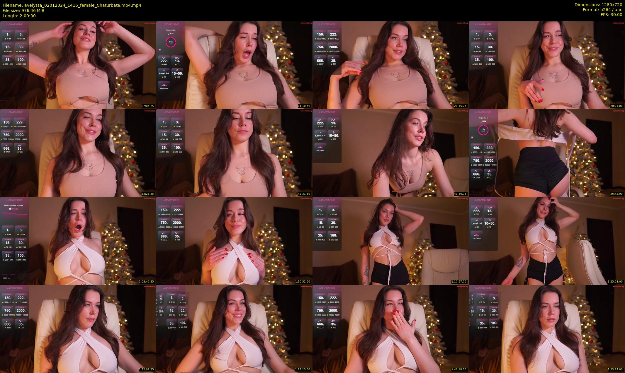 avelyssa — 120 minute Chaturbate female cam show recording, 720p, Jan 2, 2024