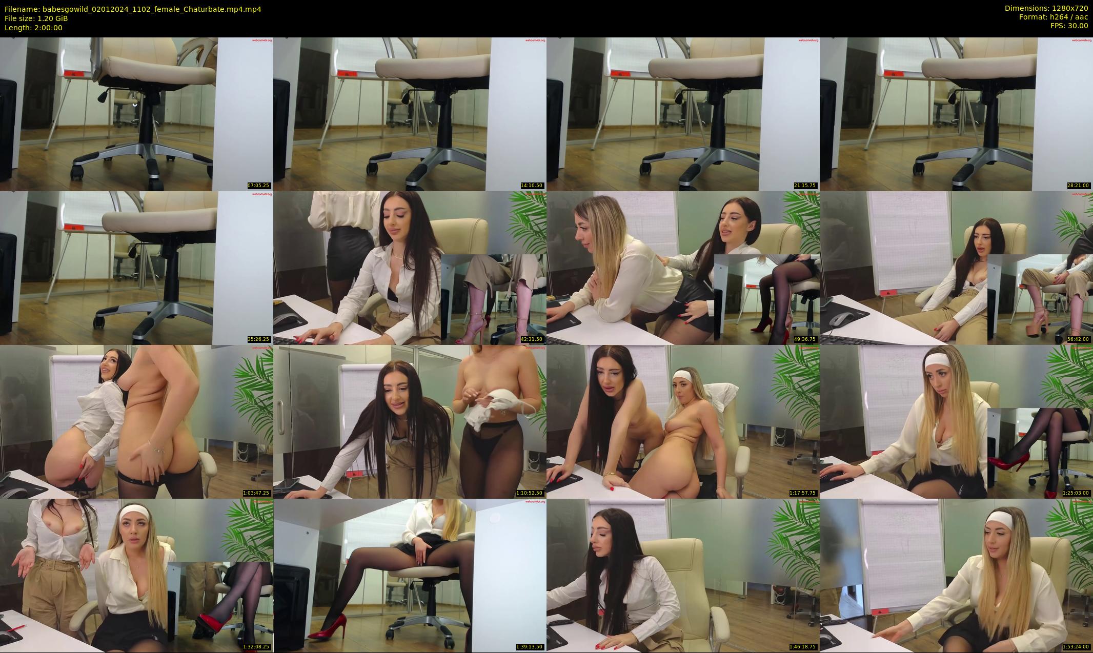 babesgowild — 120 minute Chaturbate couple cam show recording, 720p, Jan 2, 2024