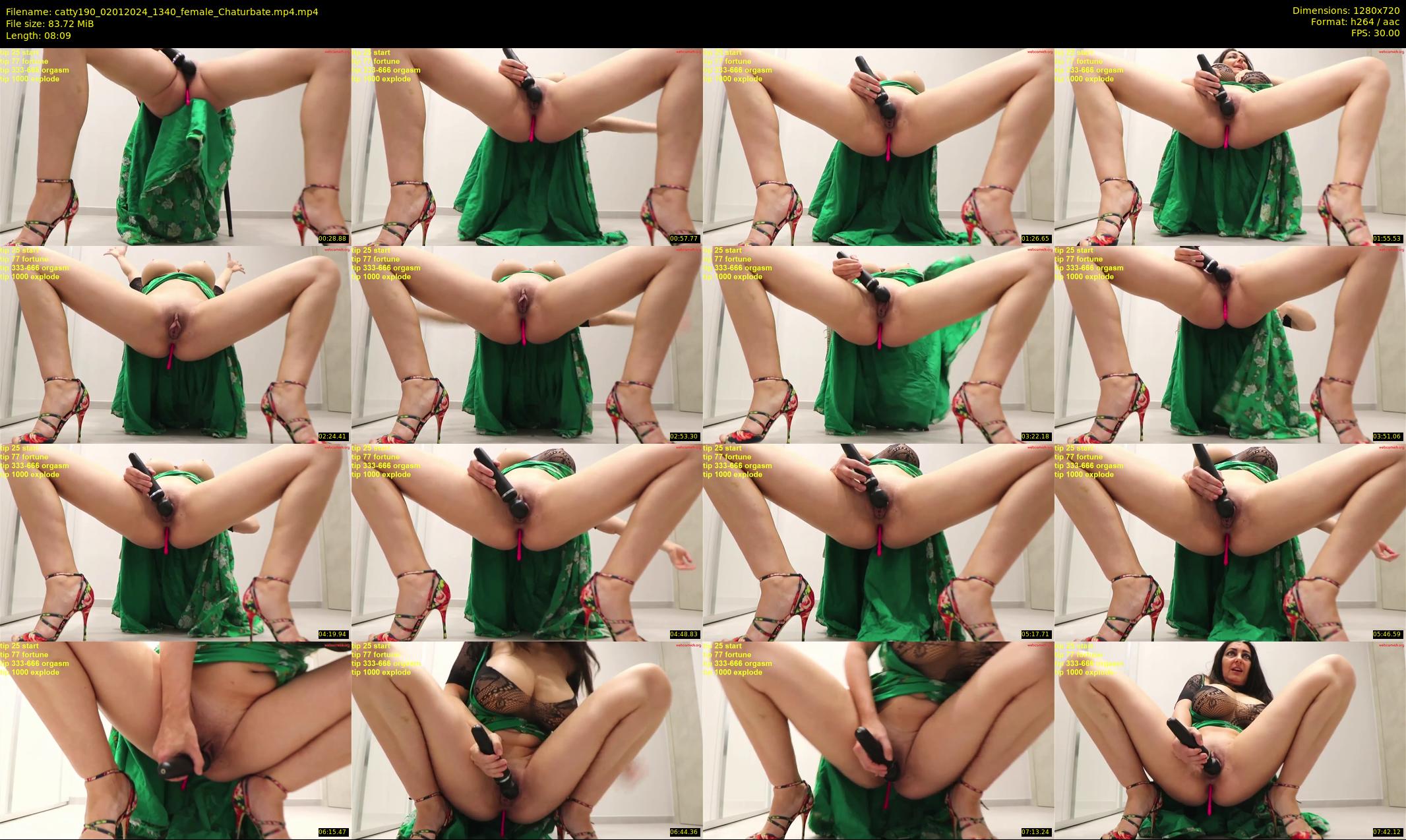 catty190 — 9 minute Chaturbate female cam show recording, 720p, Jan 2, 2024