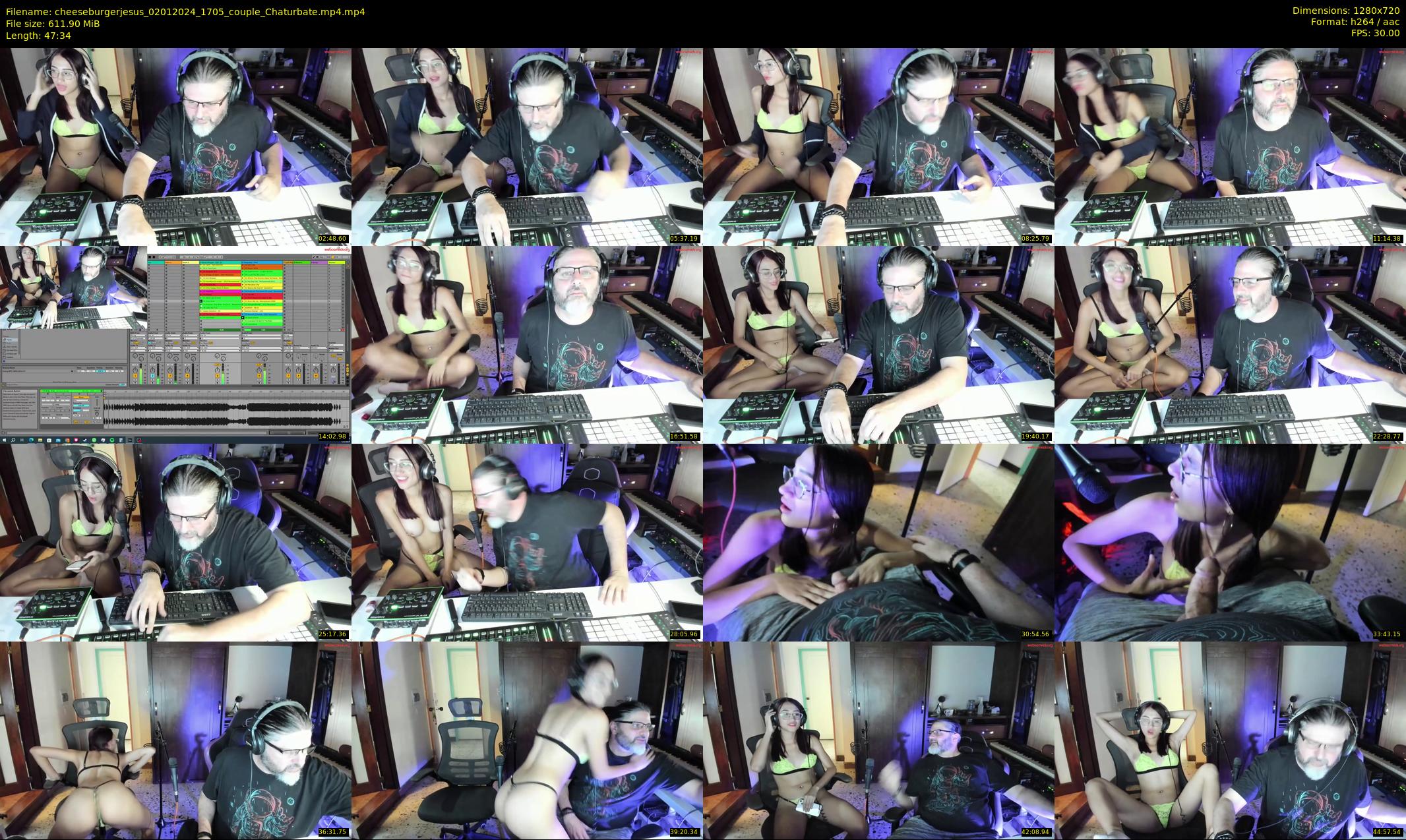 cheeseburgerjesus — 48 minute Chaturbate couple cam show recording, 720p, Jan 2, 2024
