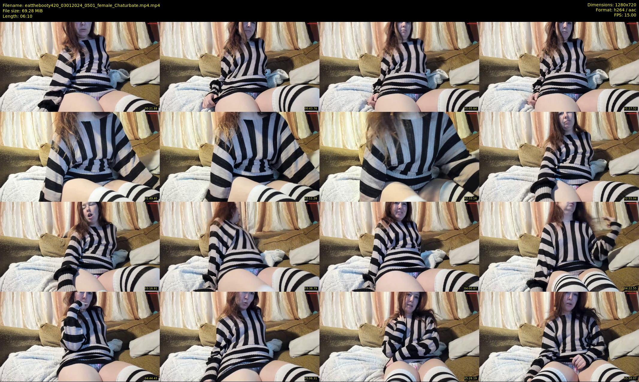 eatthebooty420 — 7 minute Chaturbate female cam show recording, 720p, Jan 3, 2024