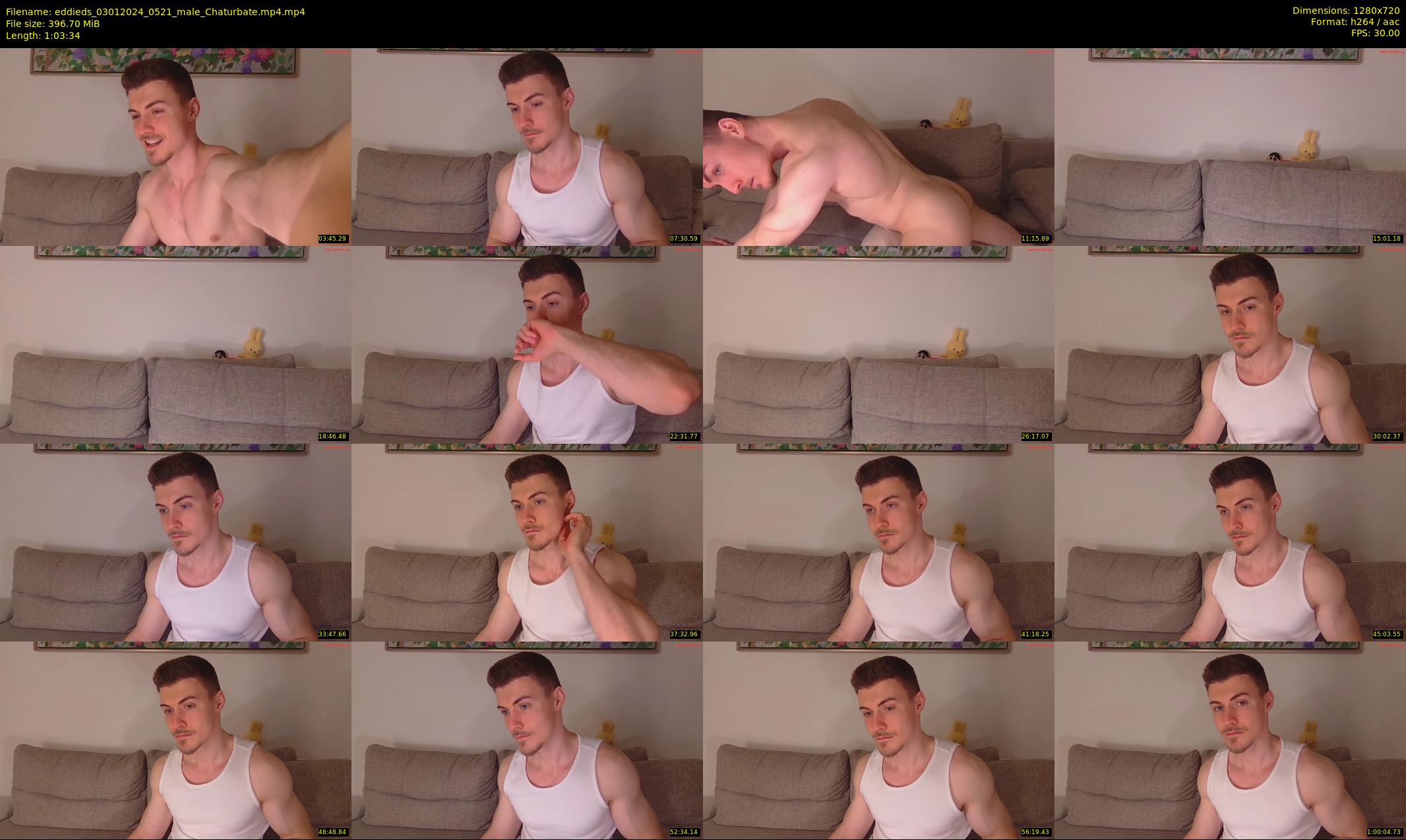 eddieds — 64 minute Chaturbate male cam show recording, 720p, Jan 3, 2024