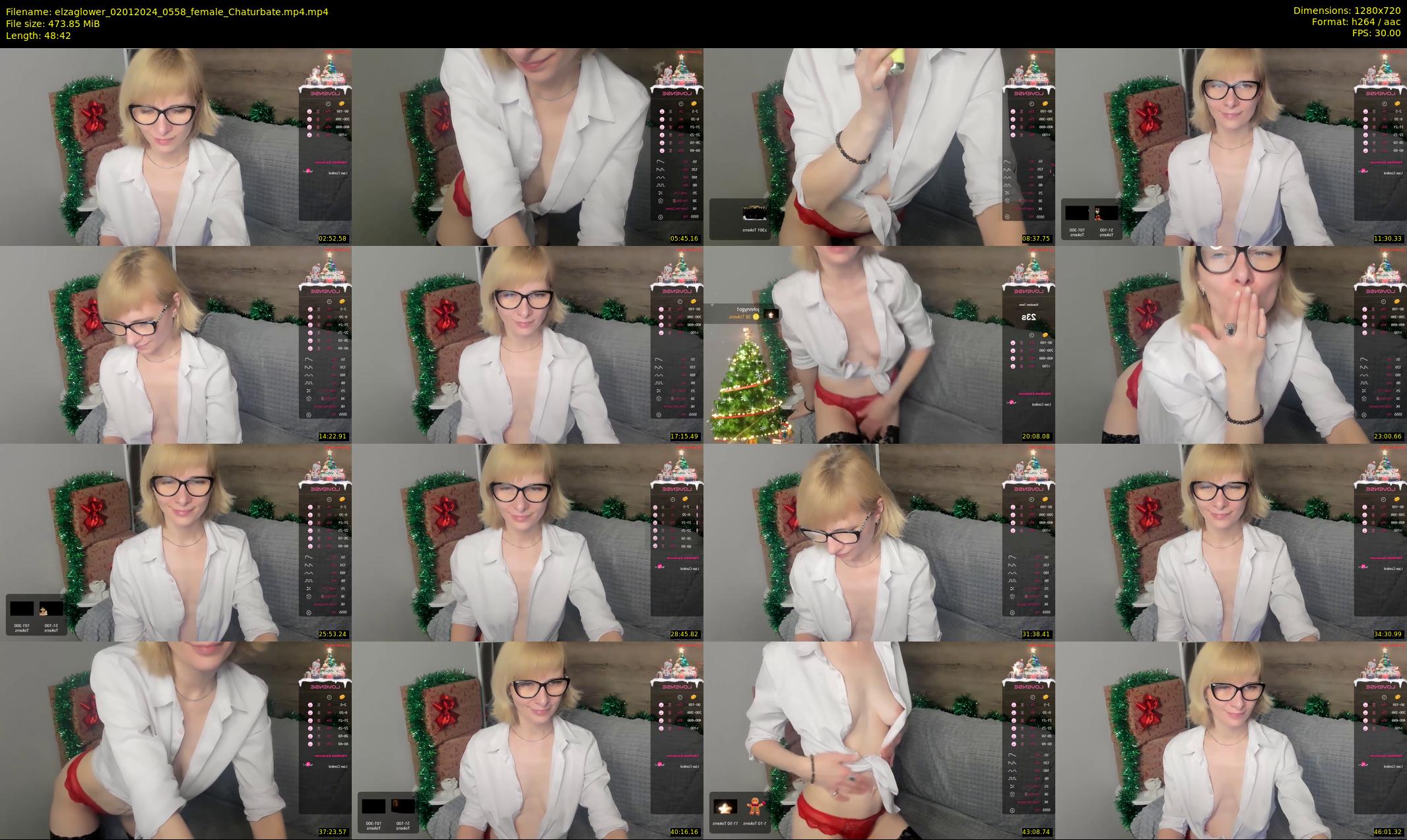 elzaglower — 49 minute Chaturbate female cam show recording, 720p, Jan 2, 2024