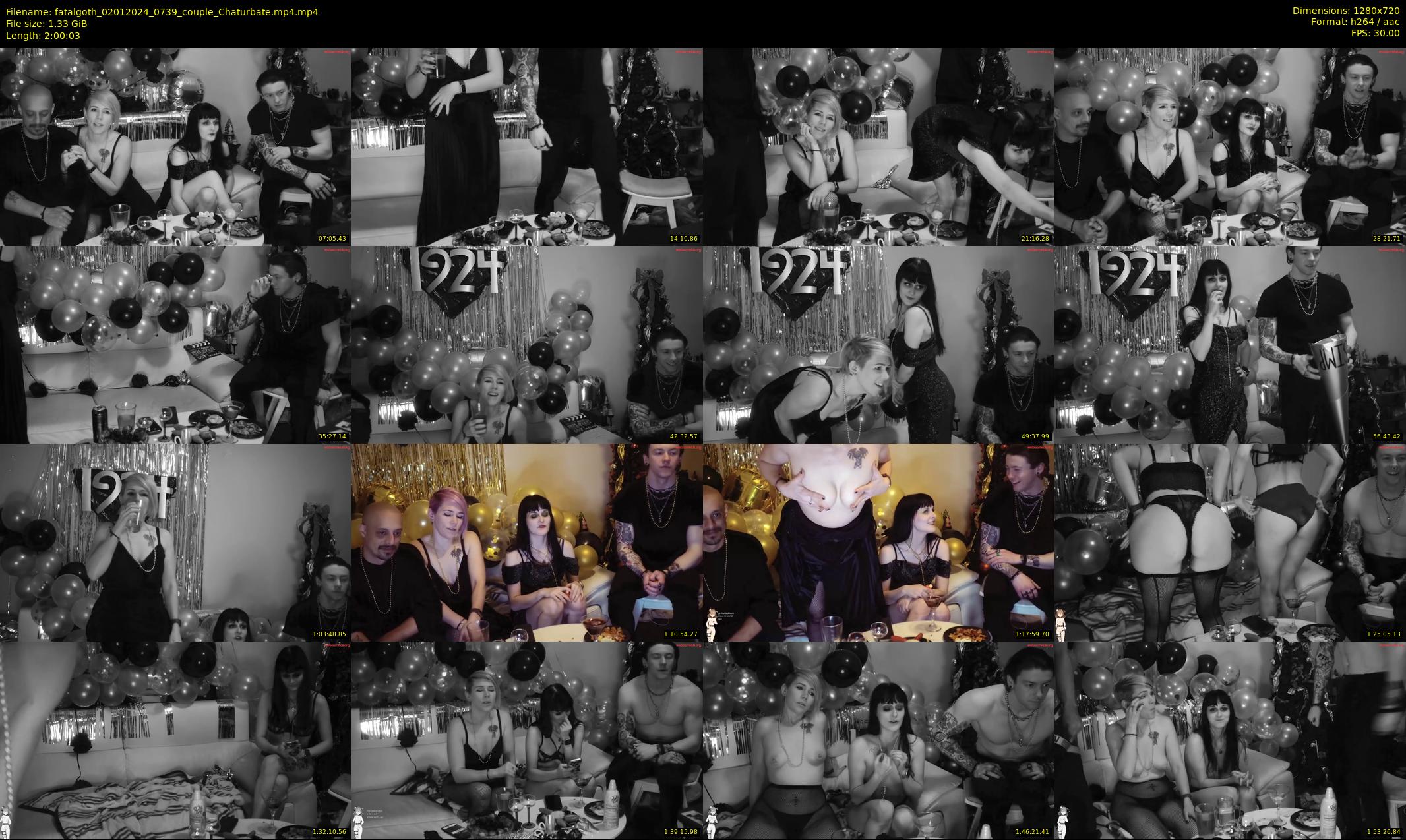 fatalgoth — 121 minute Chaturbate couple cam show recording, 720p, Jan 2, 2024