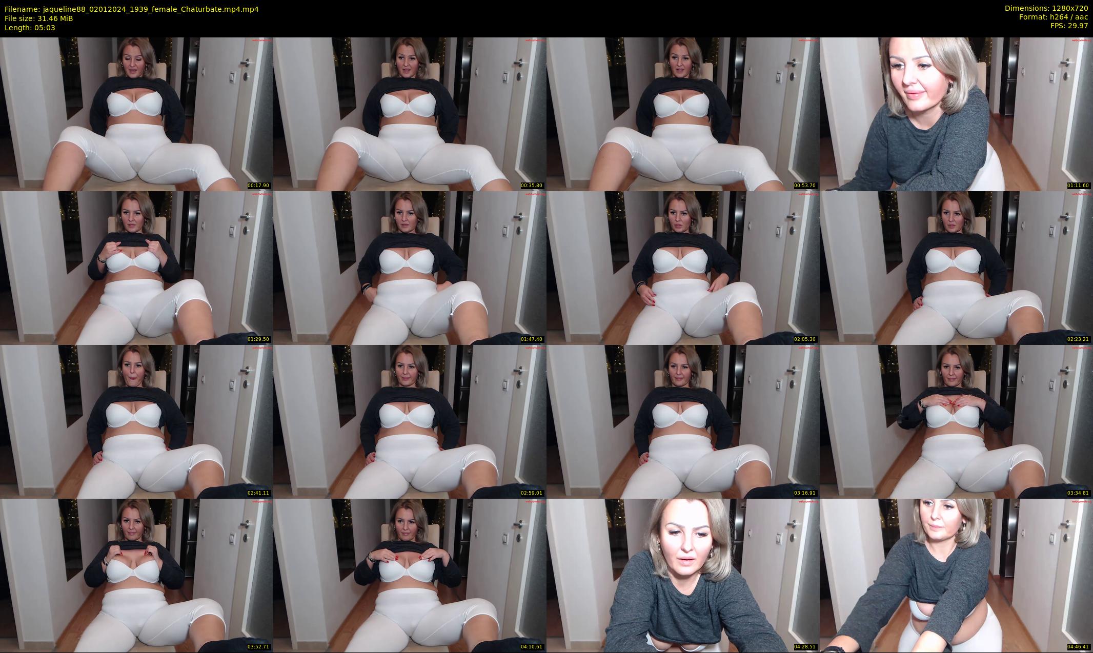 jaqueline88 — 6 minute Chaturbate female cam show recording, 720p, Jan 2, 2024