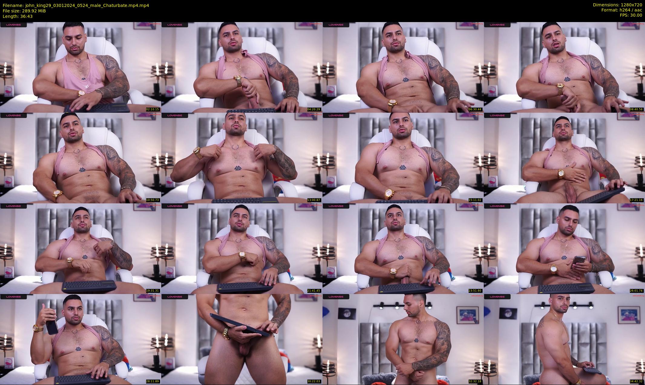 john_king29 — 37 minute Chaturbate male cam show recording, 720p, Jan 3, 2024