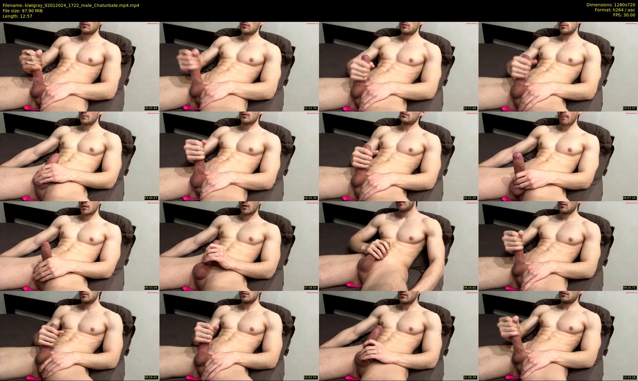 kiwigray — 13 minute Chaturbate male cam show recording, 720p, Jan 2, 2024
