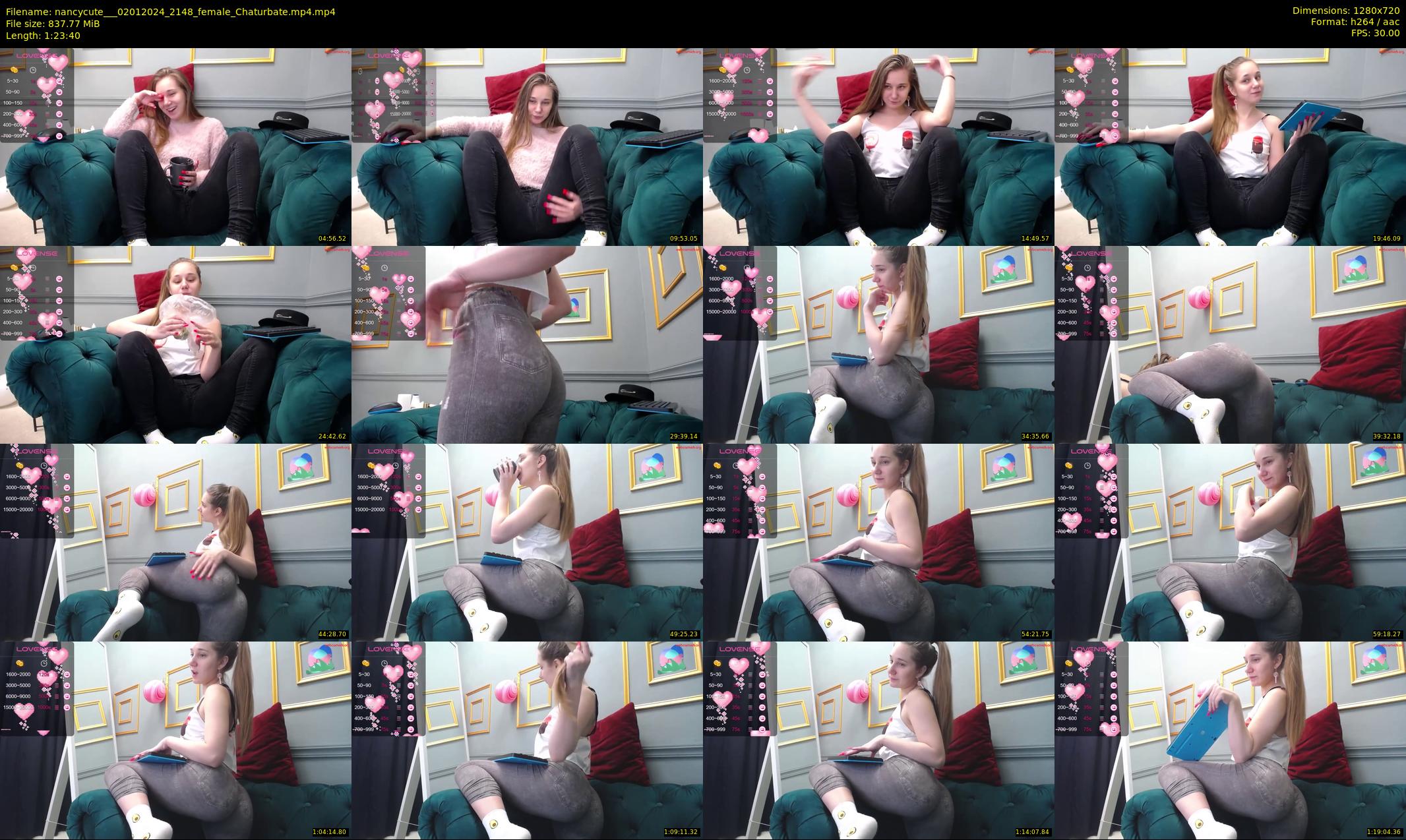nancycute__ — 84 minute Chaturbate female cam show recording, 720p, Jan 2, 2024