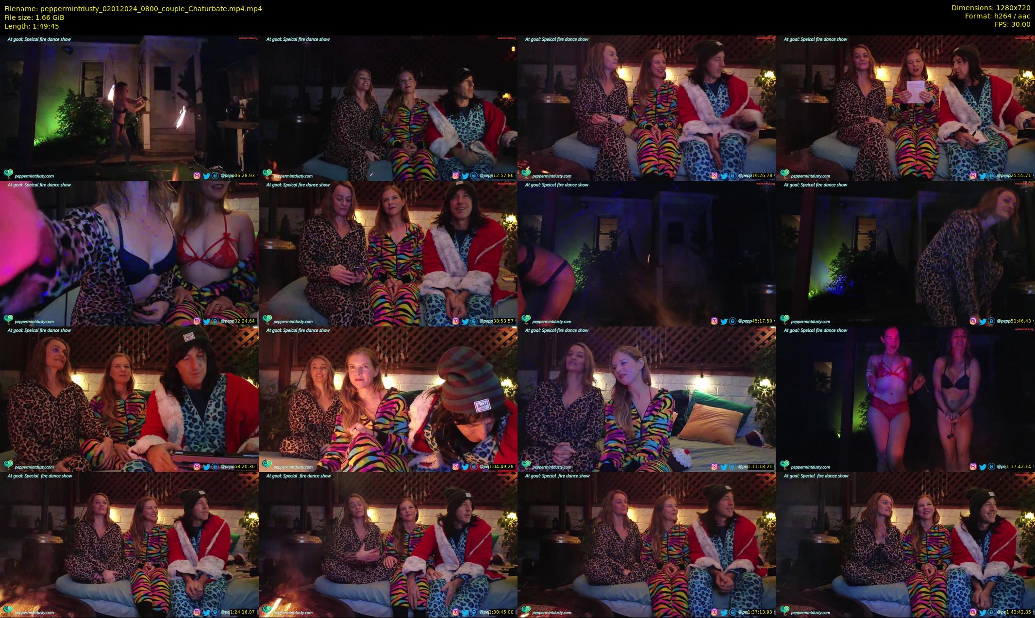 peppermintdusty — 110 minute Chaturbate couple cam show recording, 720p, Jan 2, 2024