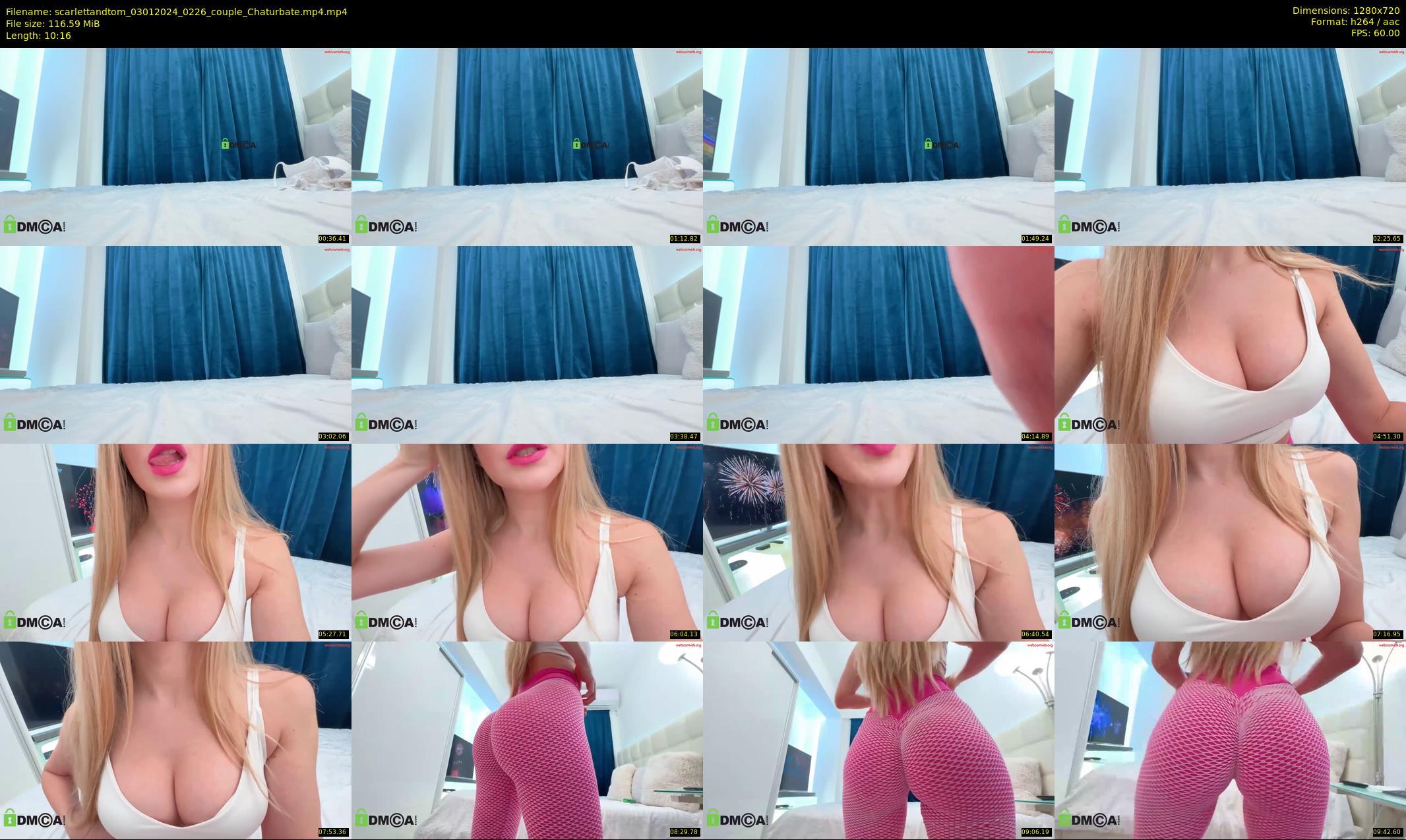scarlettandtom — 11 minute Chaturbate couple cam show recording, 720p, Jan 3, 2024