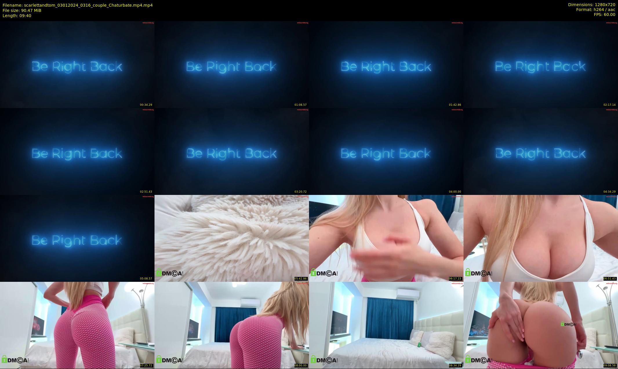 scarlettandtom — 10 minute Chaturbate couple cam show recording, 720p, Jan 3, 2024