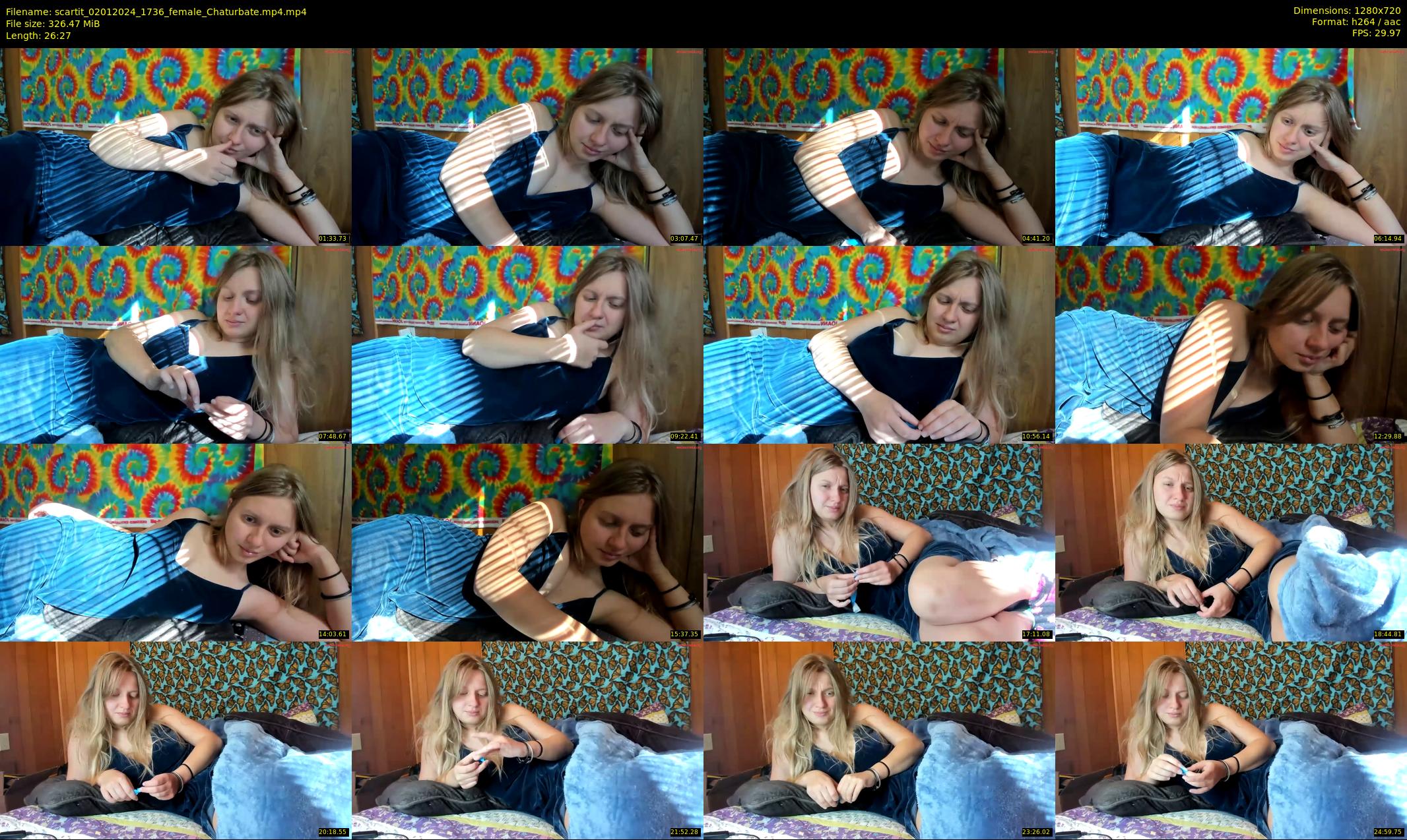scartit — 27 minute Chaturbate female cam show recording, 720p, Jan 2, 2024