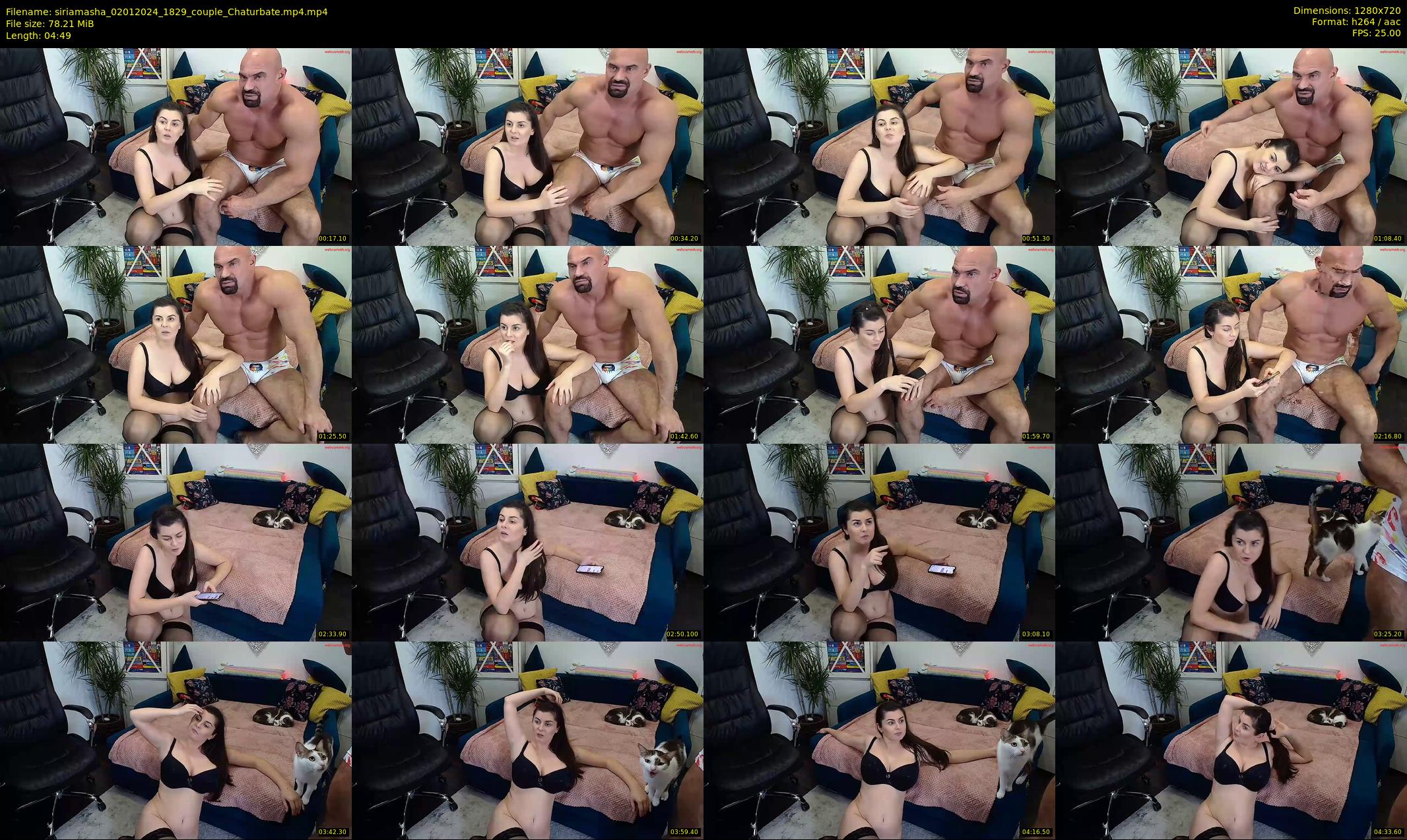 siriamasha — 5 minute Chaturbate couple cam show recording, 720p, Jan 2, 2024