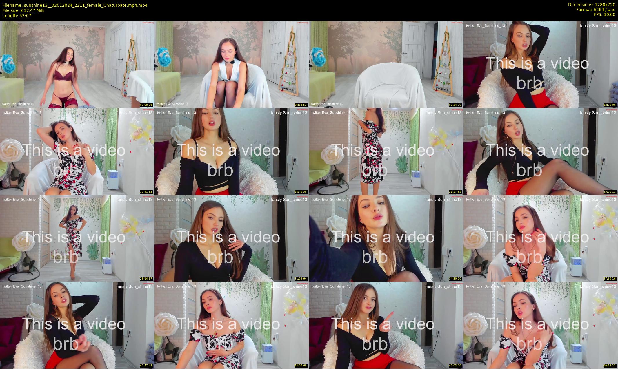 sunshine13_ — 54 minute Chaturbate female cam show recording, 720p, Jan 2, 2024
