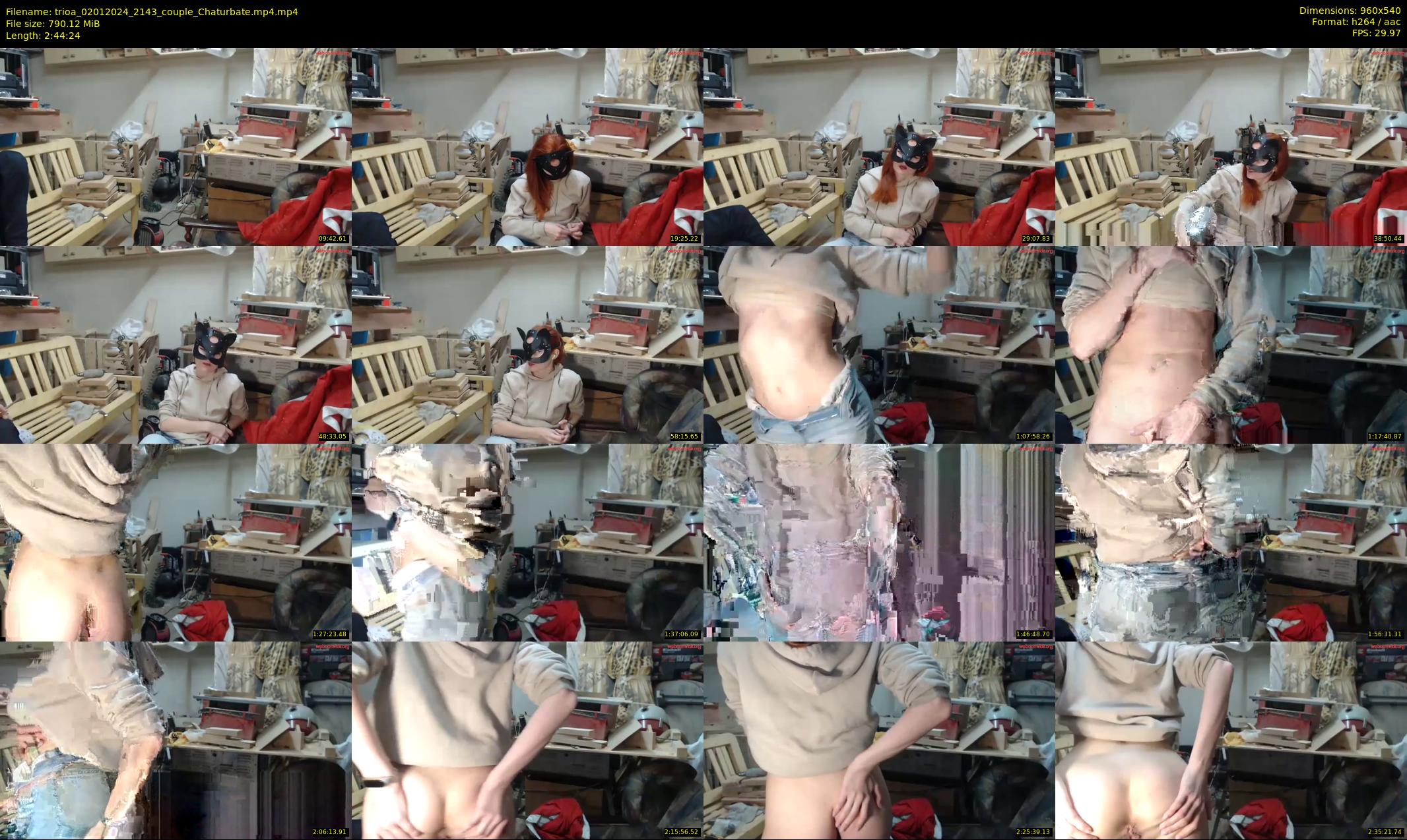 trioa — 165 minute Chaturbate couple cam show recording, 480p, Jan 2, 2024