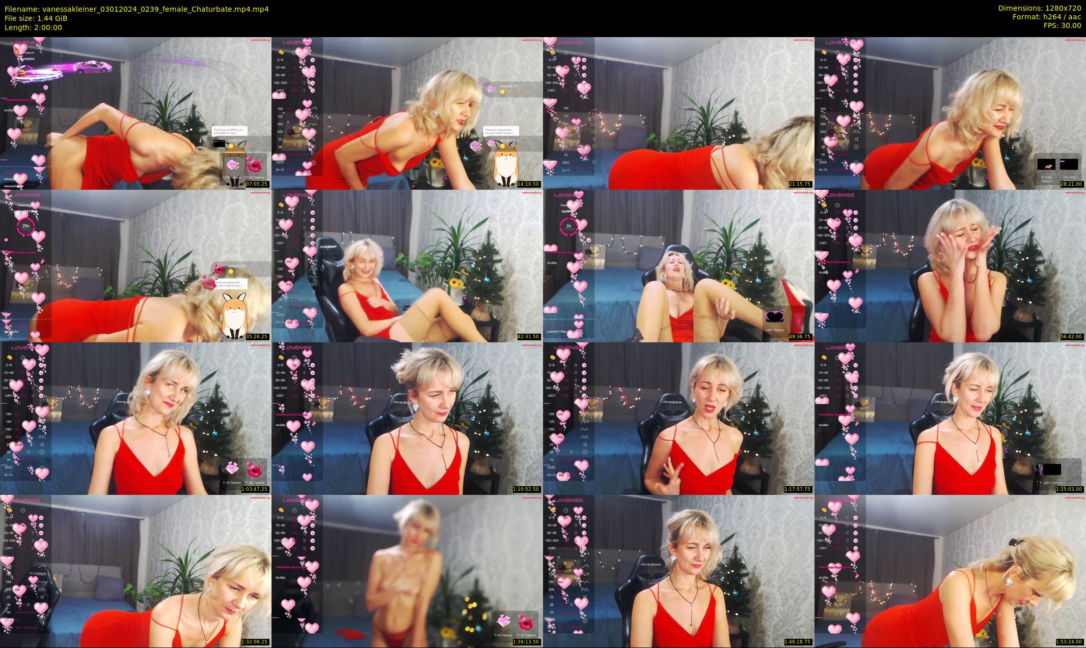 vanessakleiner — 120 minute Chaturbate female cam show recording, 720p, Jan 3, 2024