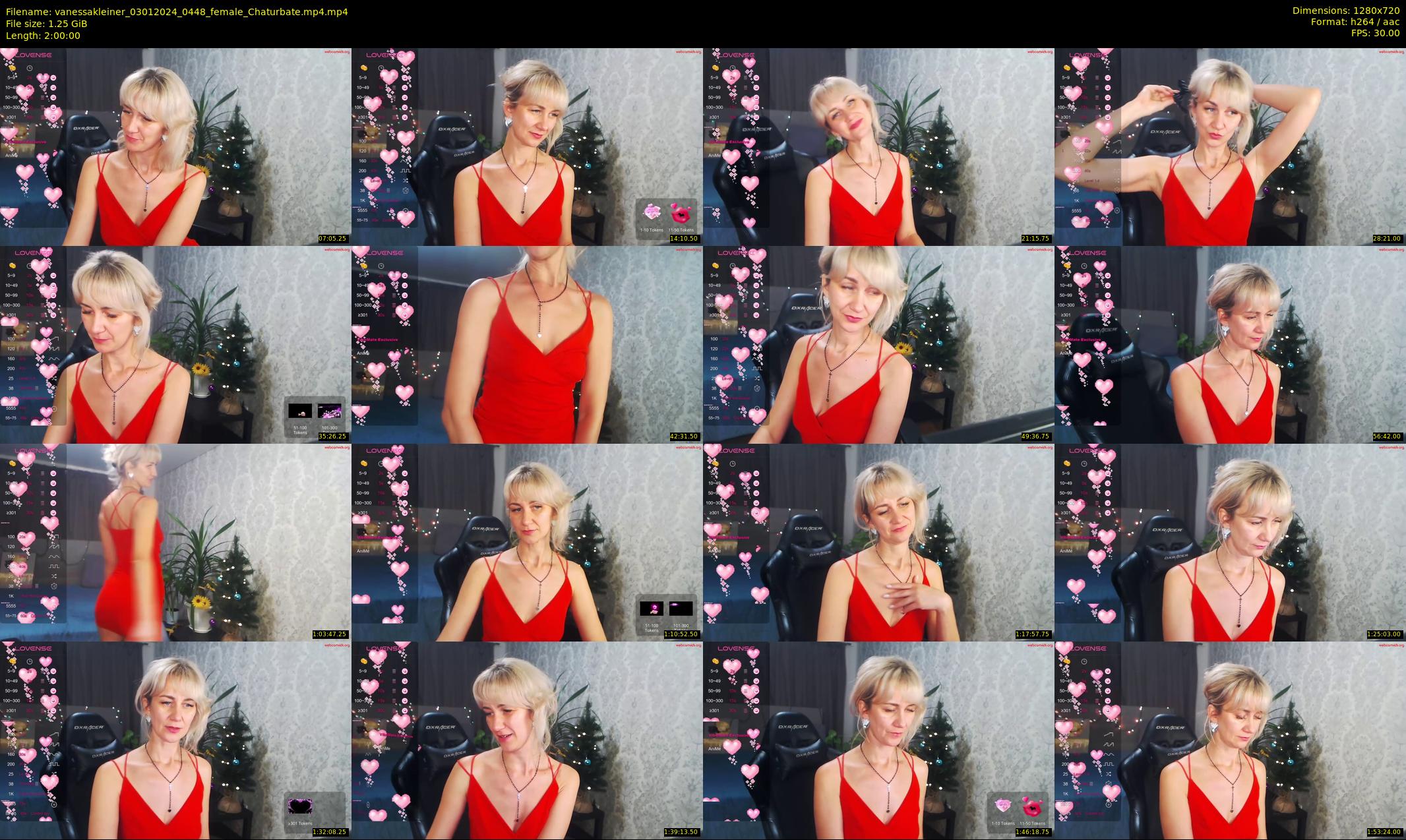 vanessakleiner — 120 minute Chaturbate female cam show recording, 720p, Jan 3, 2024