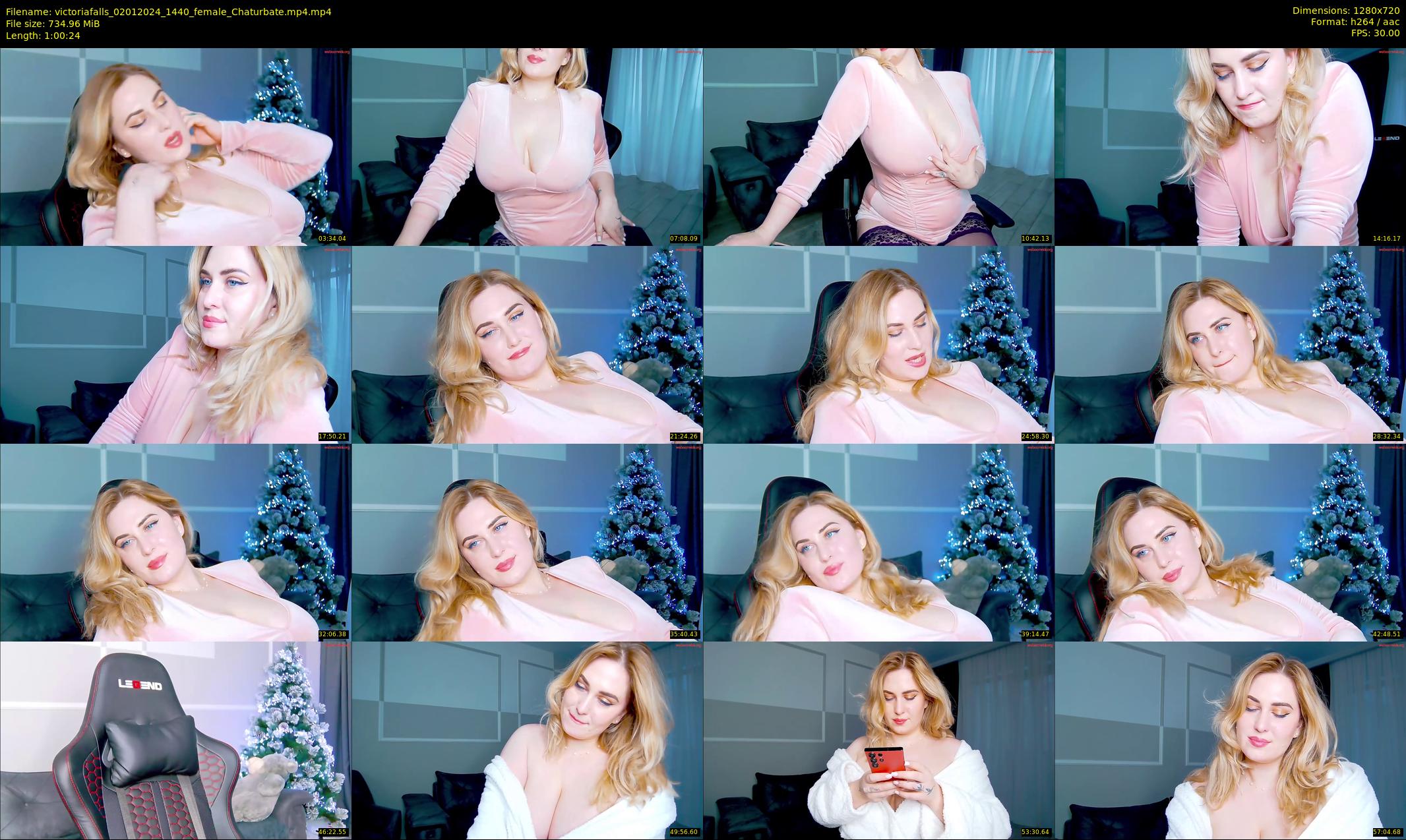 victoriafalls — 61 minute Chaturbate female cam show recording, 720p, Jan 2, 2024