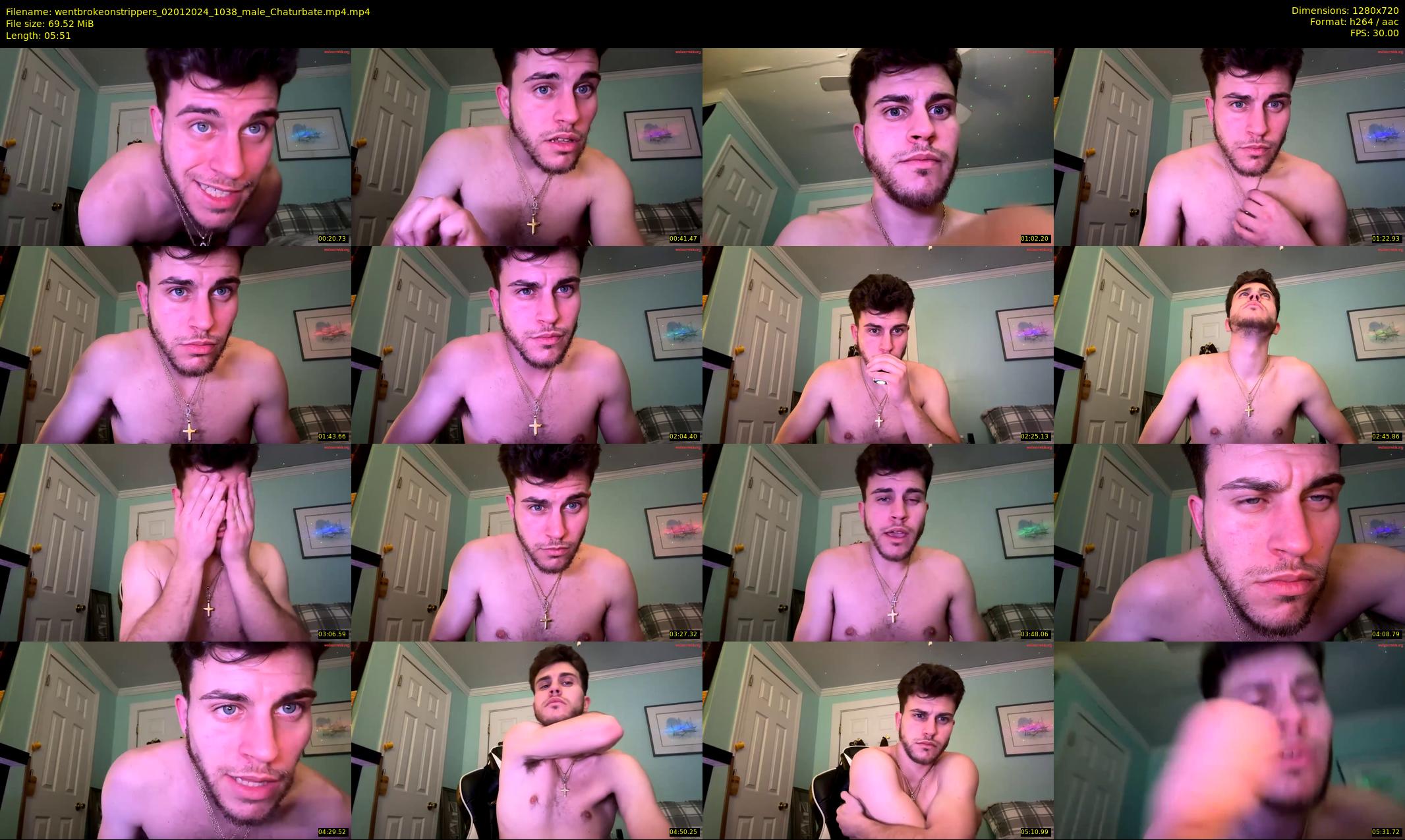 wentbrokeonstrippers — 6 minute Chaturbate male cam show recording, 720p, Jan 2, 2024