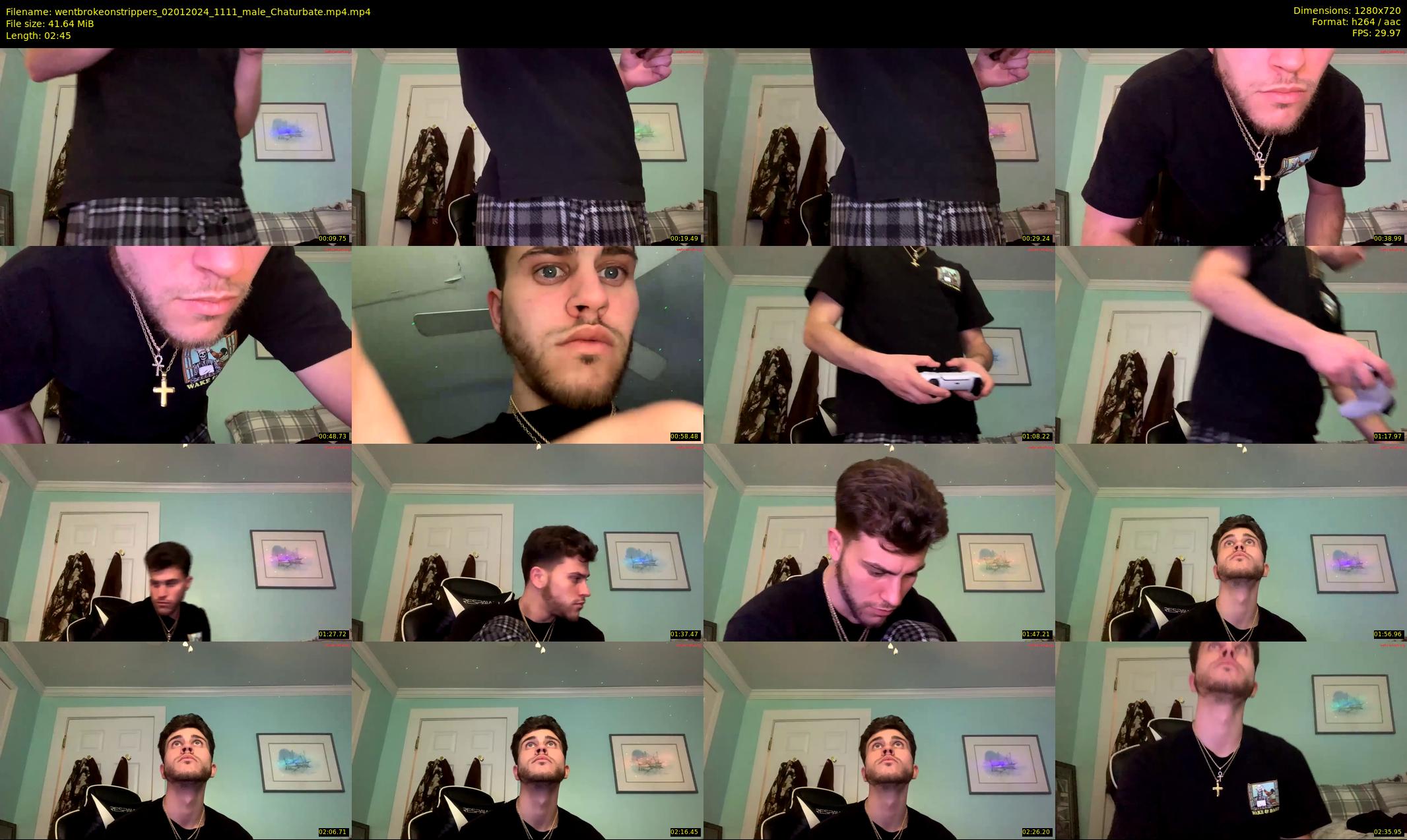wentbrokeonstrippers — 3 minute Chaturbate male cam show recording, 720p, Jan 2, 2024