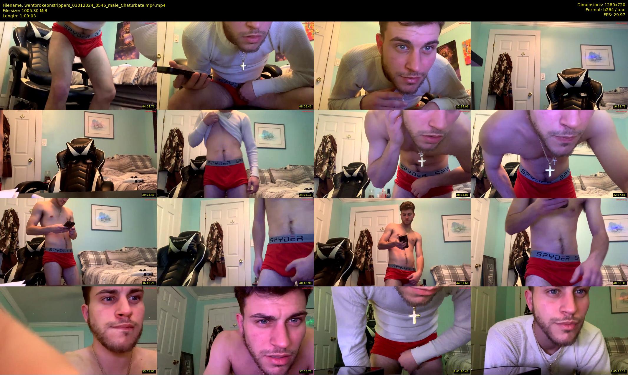 wentbrokeonstrippers — 70 minute Chaturbate male cam show recording, 720p, Jan 3, 2024
