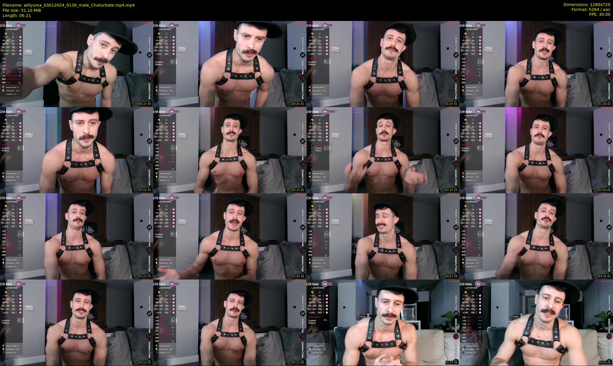 willyumx — 7 minute Chaturbate male cam show recording, 720p, Jan 3, 2024