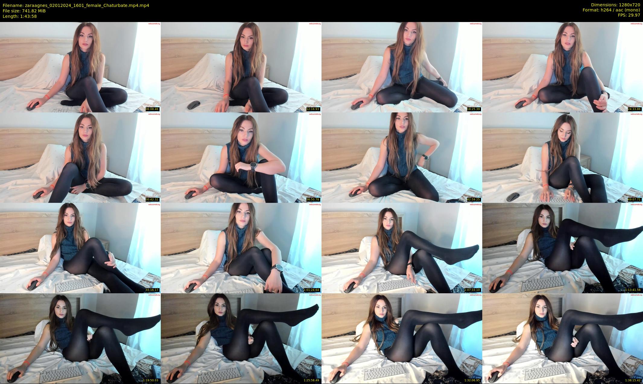 zaraagnes — 104 minute Chaturbate female cam show recording, 720p, Jan 2, 2024