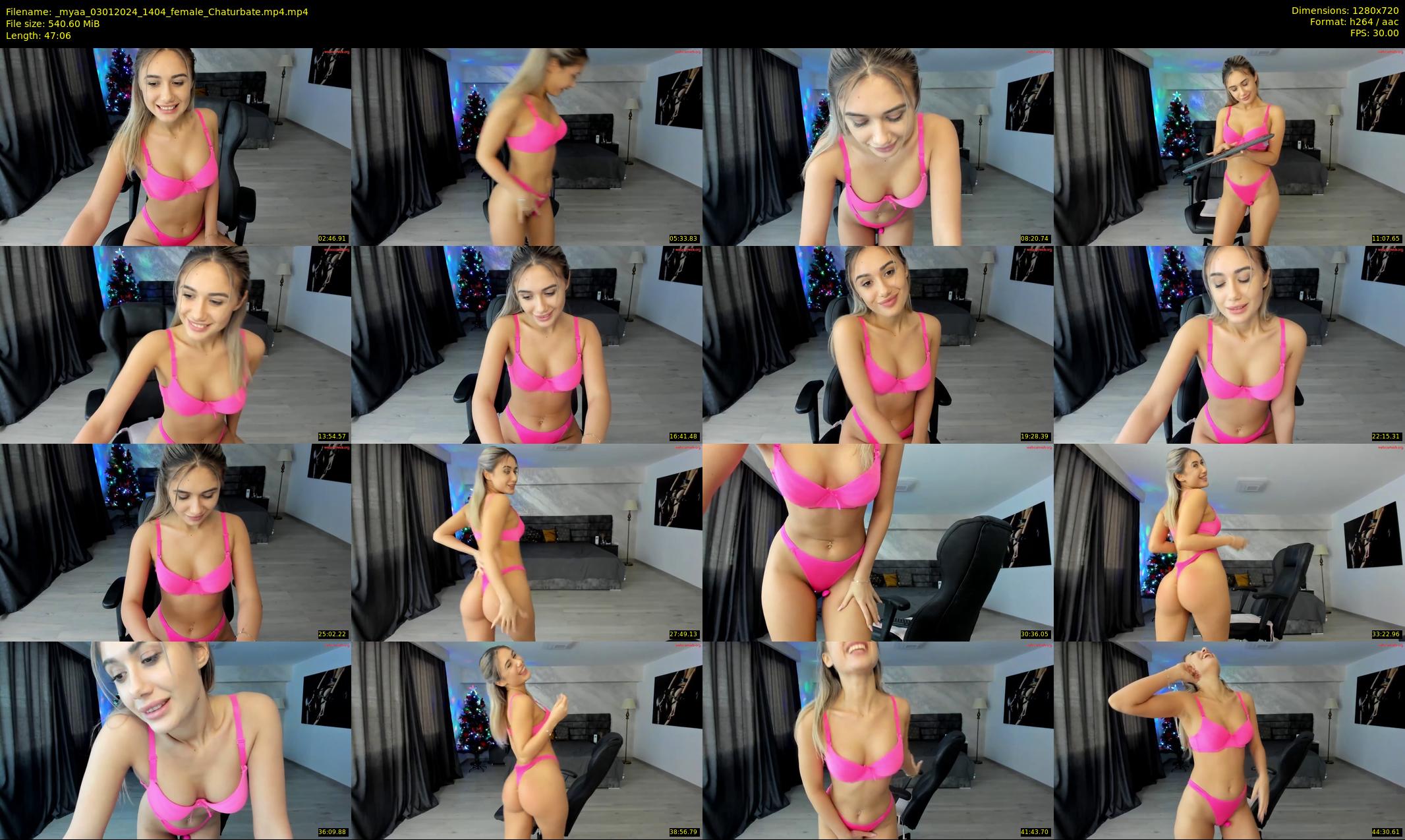 _myaa — 48 minute Chaturbate female cam show recording, 720p, Jan 3, 2024
