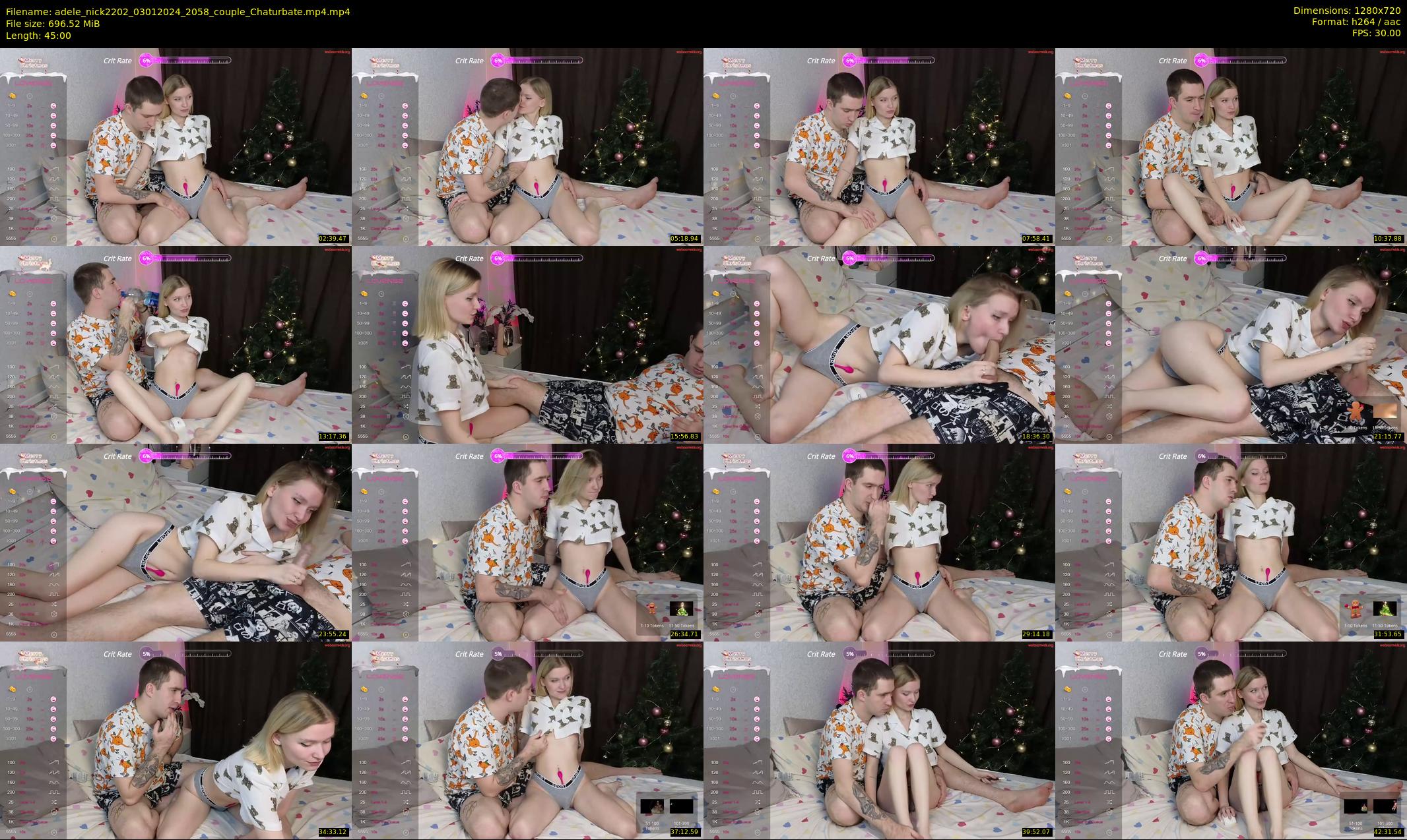 adele_nick2202 — 45 minute Chaturbate couple cam show recording, 720p, Jan 3, 2024