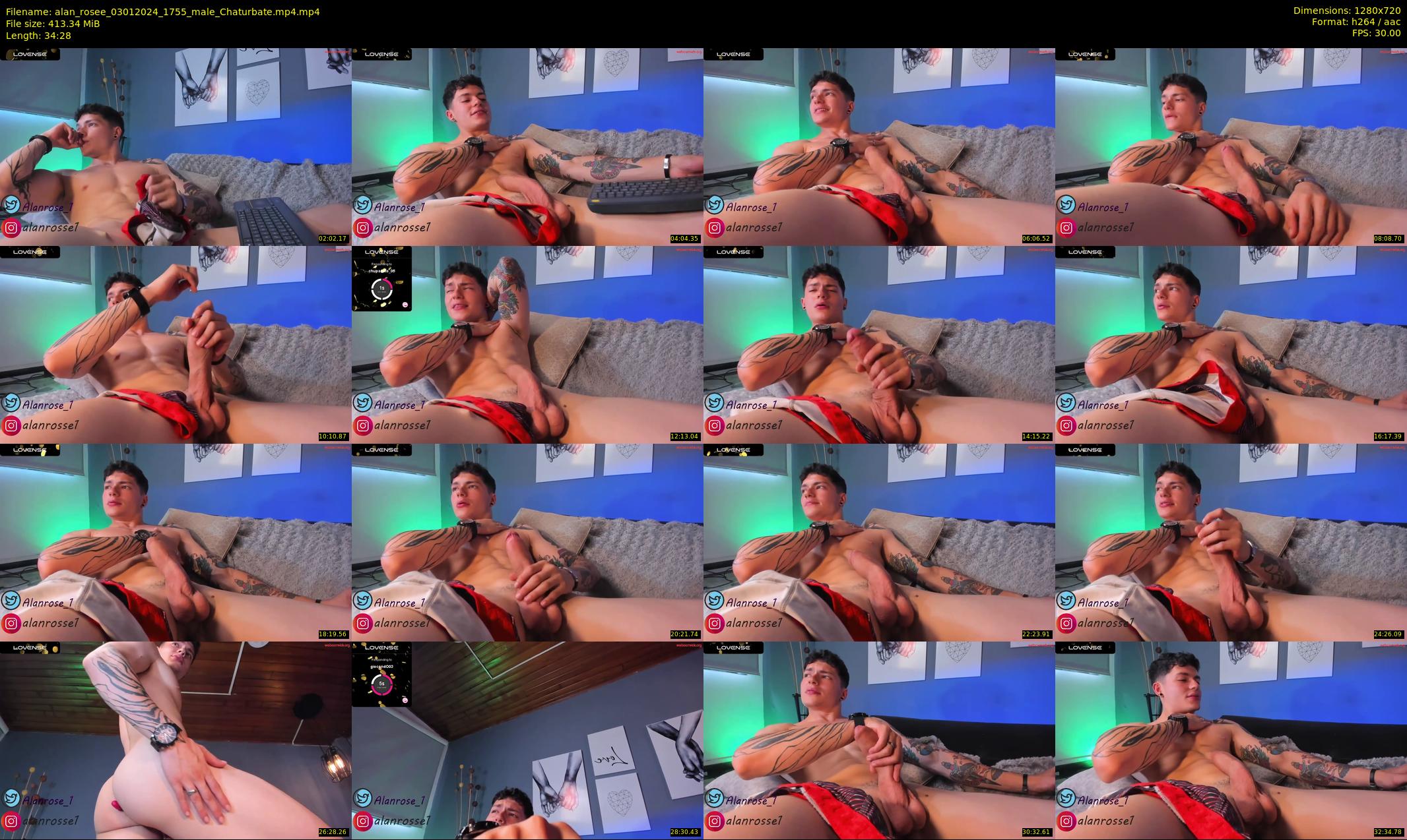 alan_rosee — 35 minute Chaturbate male cam show recording, 720p, Jan 3, 2024