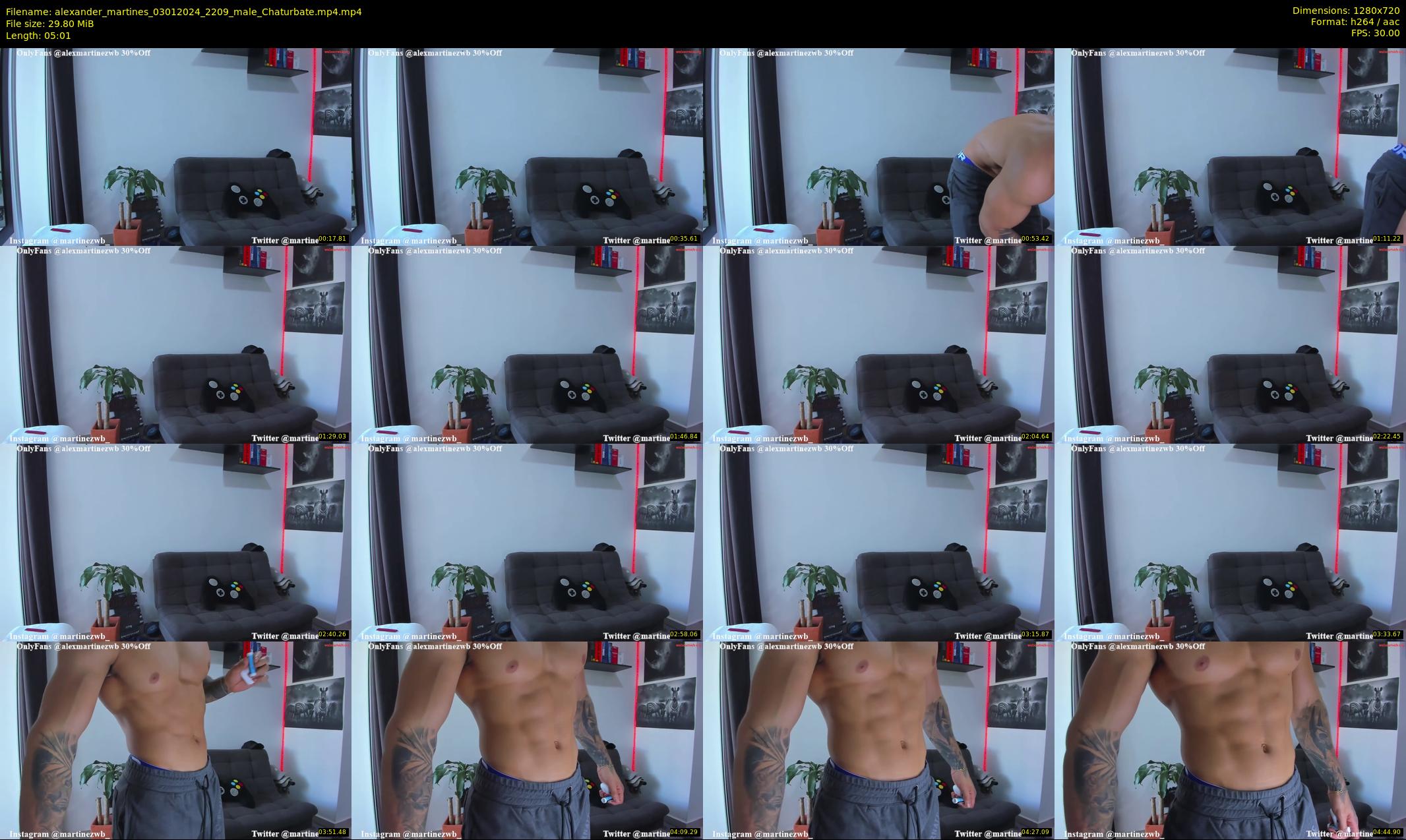 alexander_martines — 6 minute Chaturbate male cam show recording, 720p, Jan 3, 2024
