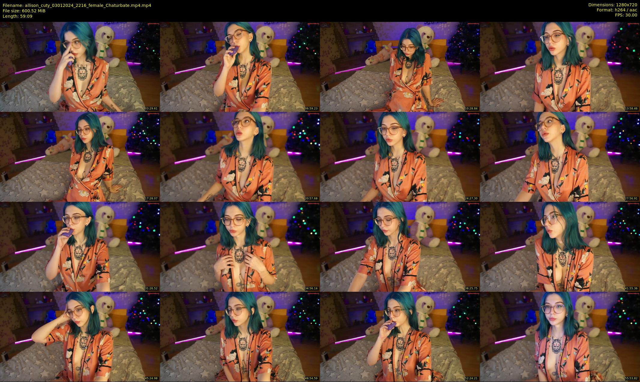 allison_cuty — 60 minute Chaturbate female cam show recording, 720p, Jan 3, 2024