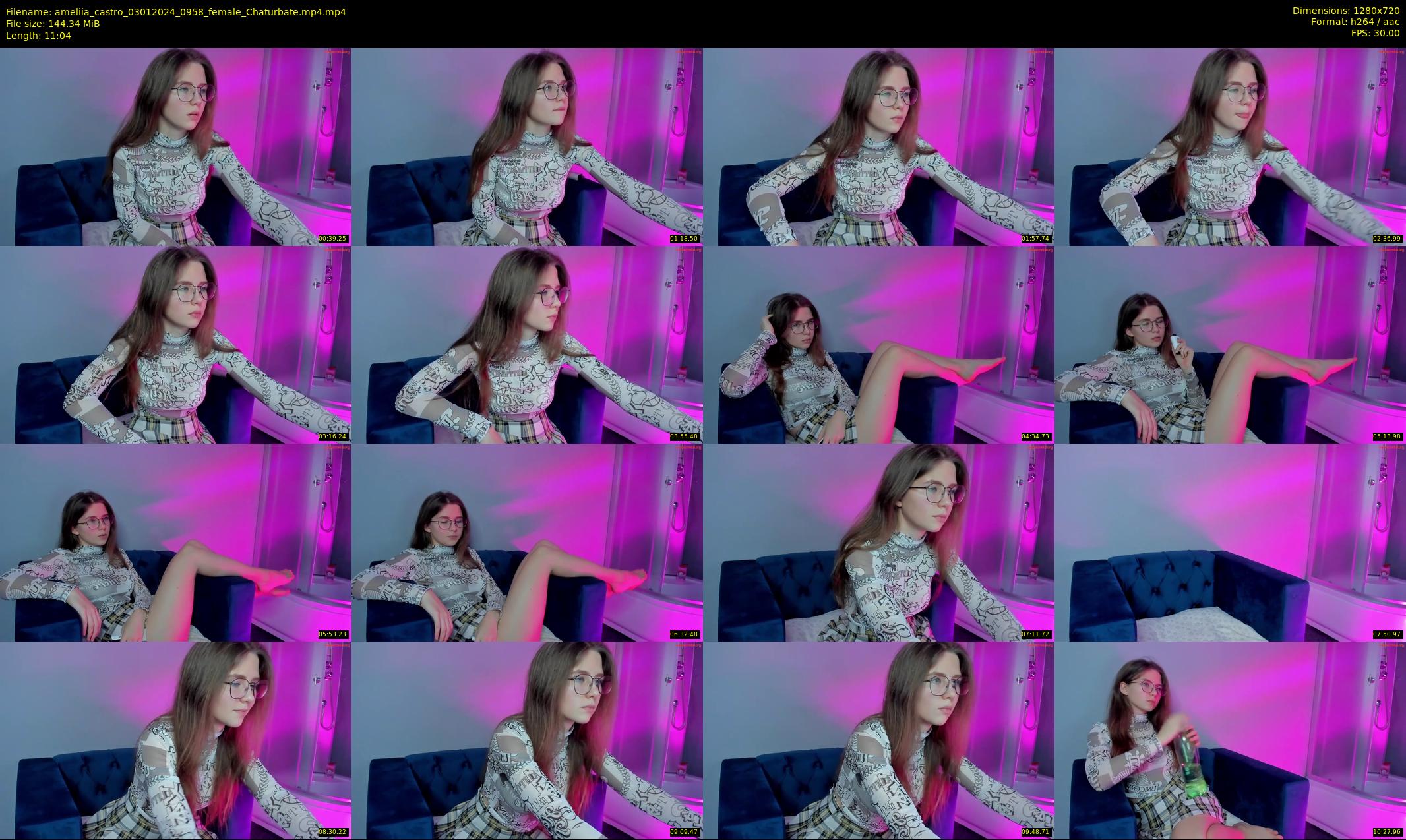 ameliia_castro — 12 minute Chaturbate female cam show recording, 720p, Jan 3, 2024