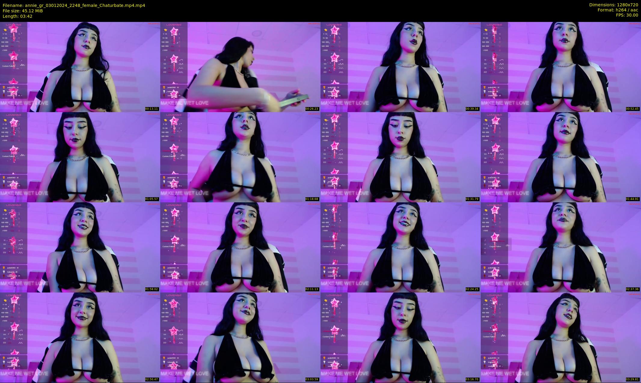annie_gr — 4 minute Chaturbate female cam show recording, 720p, Jan 3, 2024
