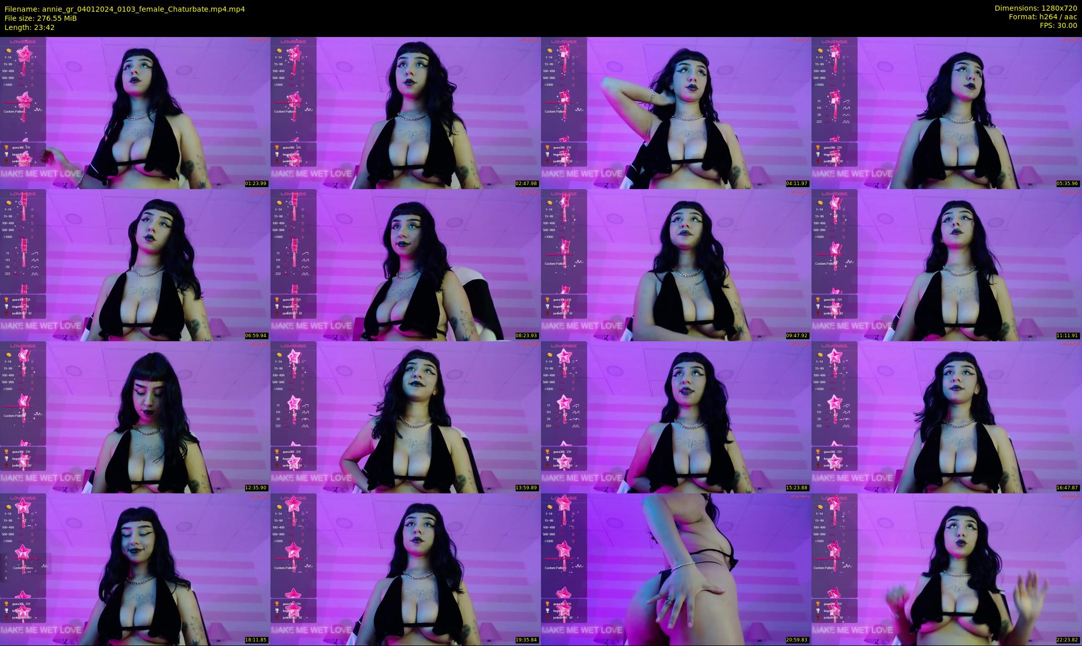 annie_gr — 24 minute Chaturbate female cam show recording, 720p, Jan 4, 2024