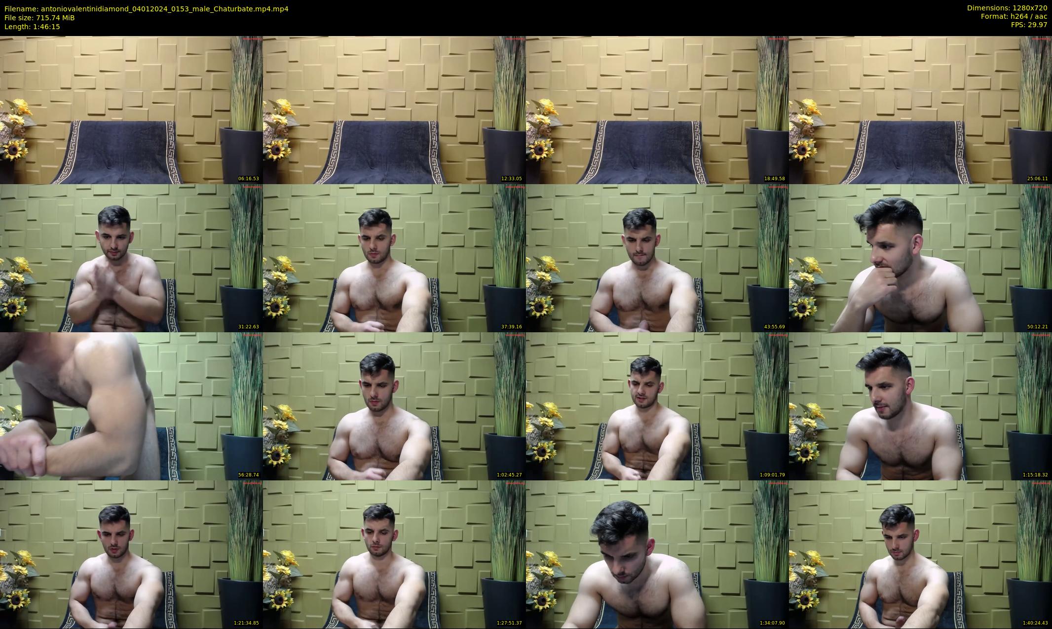 antoniovalentinidiamond — 107 minute Chaturbate male cam show recording, 720p, Jan 4, 2024