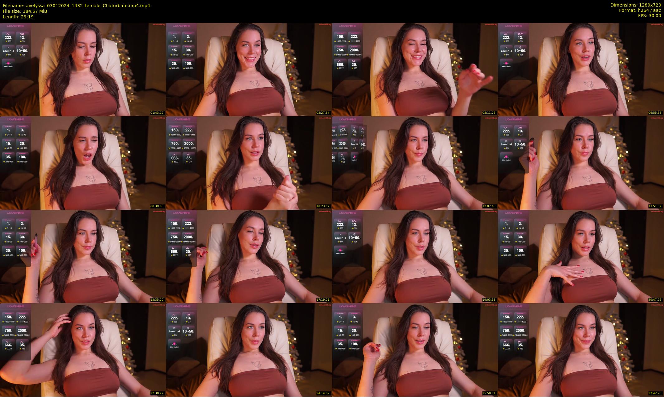 avelyssa — 30 minute Chaturbate female cam show recording, 720p, Jan 3, 2024