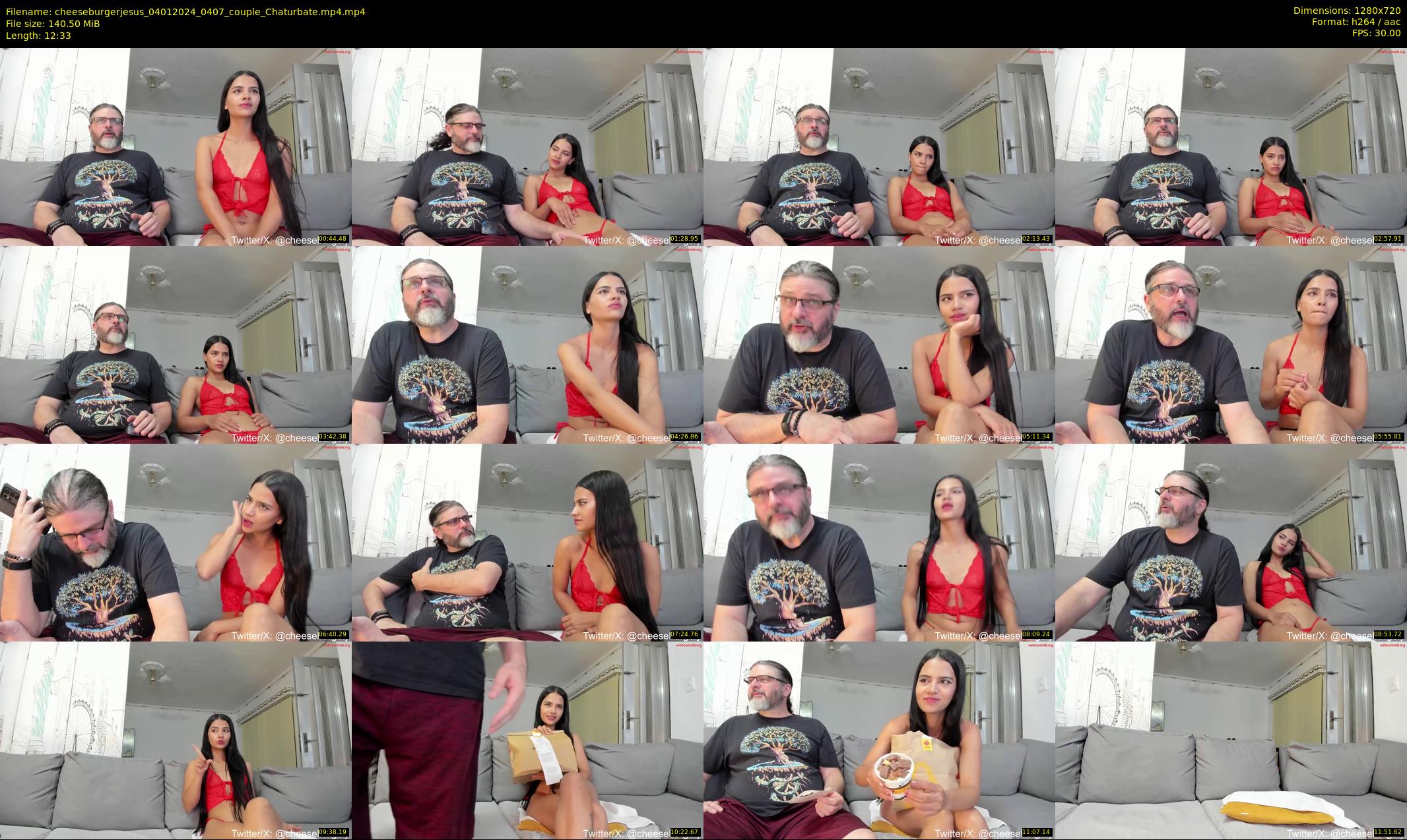 cheeseburgerjesus — 13 minute Chaturbate couple cam show recording, 720p, Jan 4, 2024