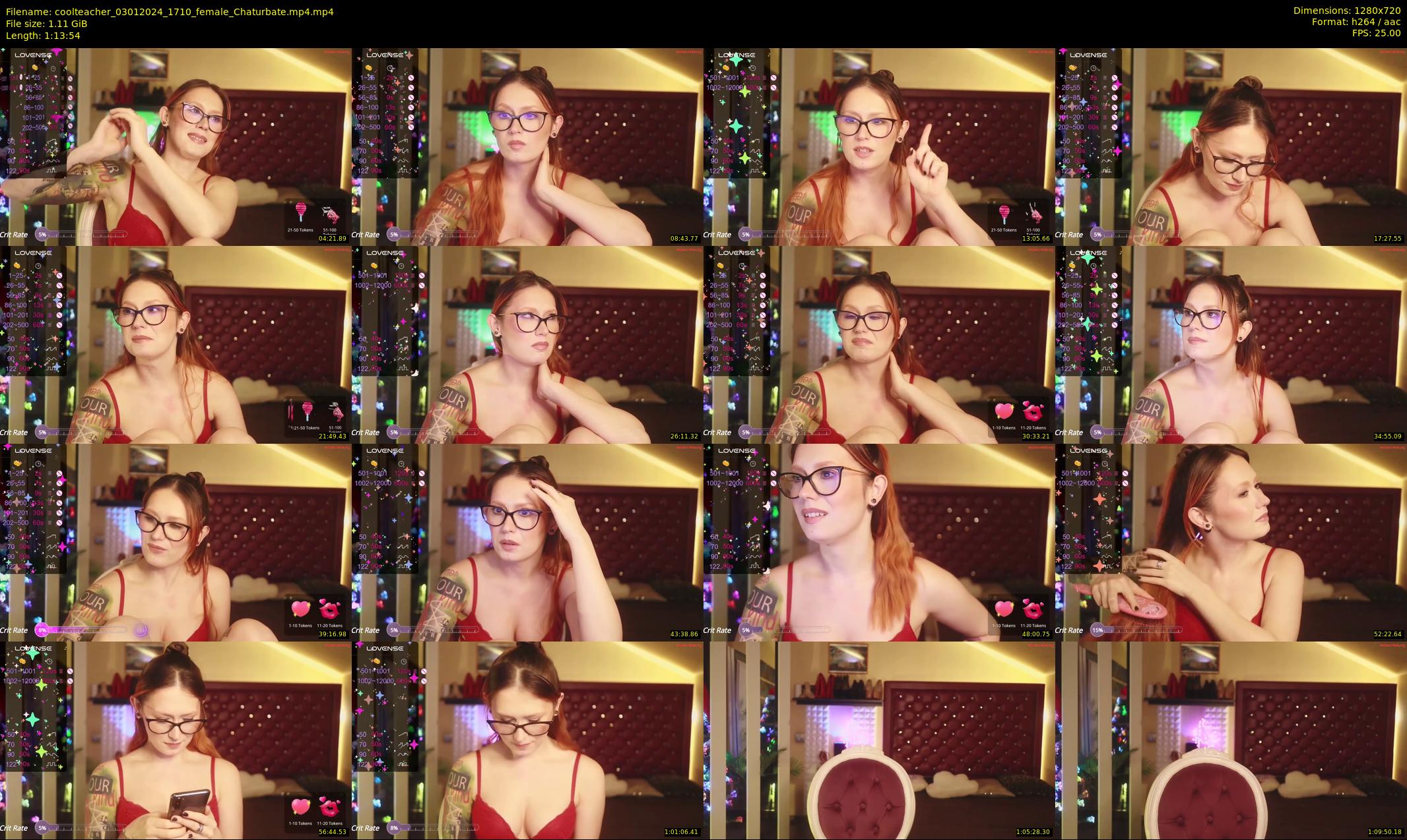 coolteacher — 74 minute Chaturbate female cam show recording, 720p, Jan 3, 2024
