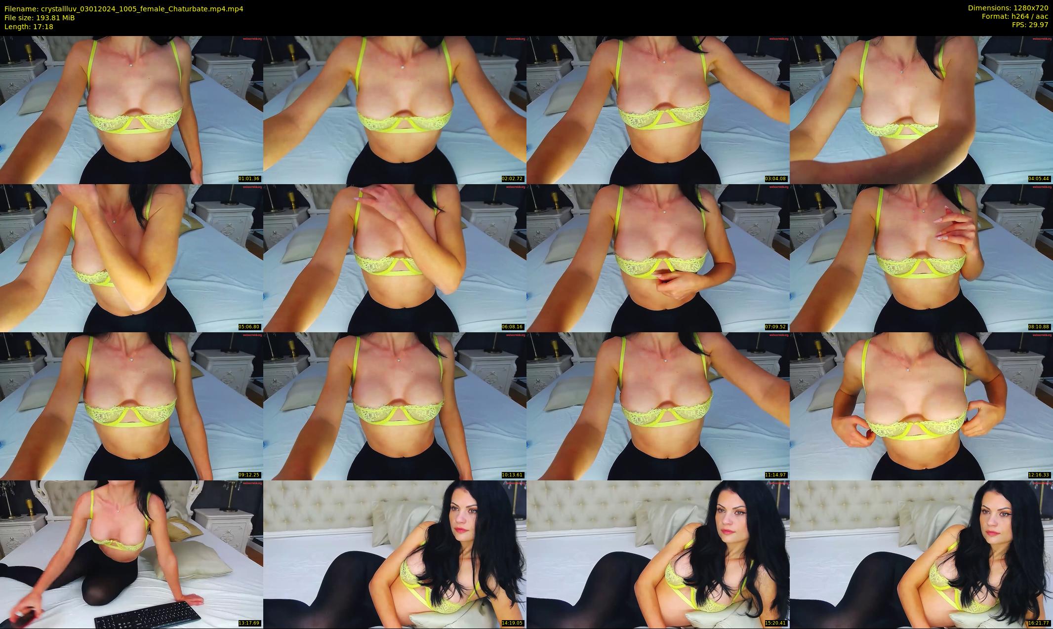 crystallluv — 18 minute Chaturbate female cam show recording, 720p, Jan 3, 2024