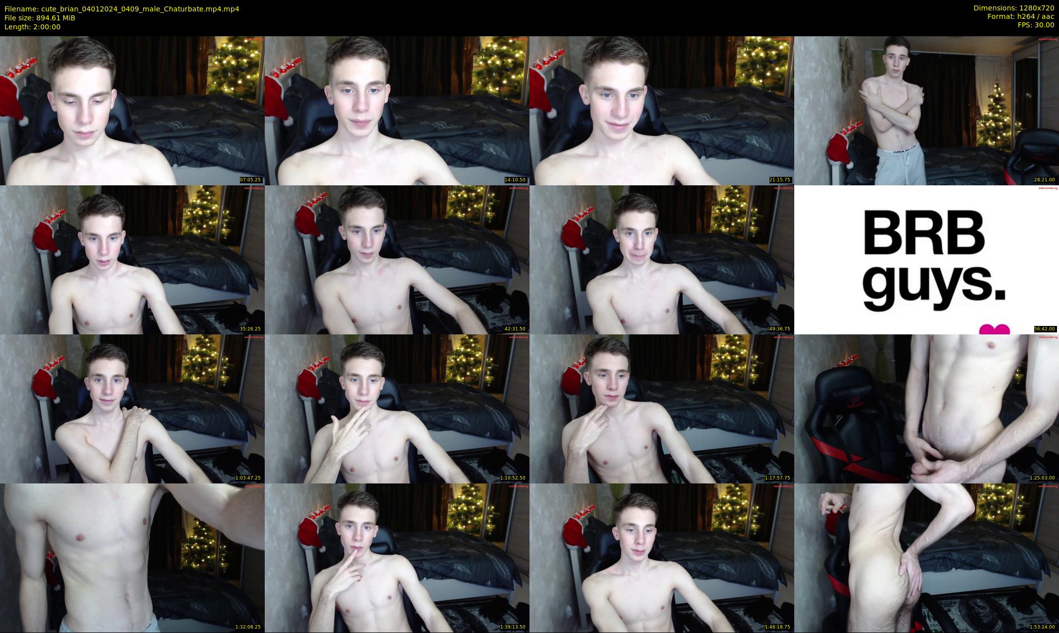 cute_brian — 120 minute Chaturbate male cam show recording, 720p, Jan 4, 2024