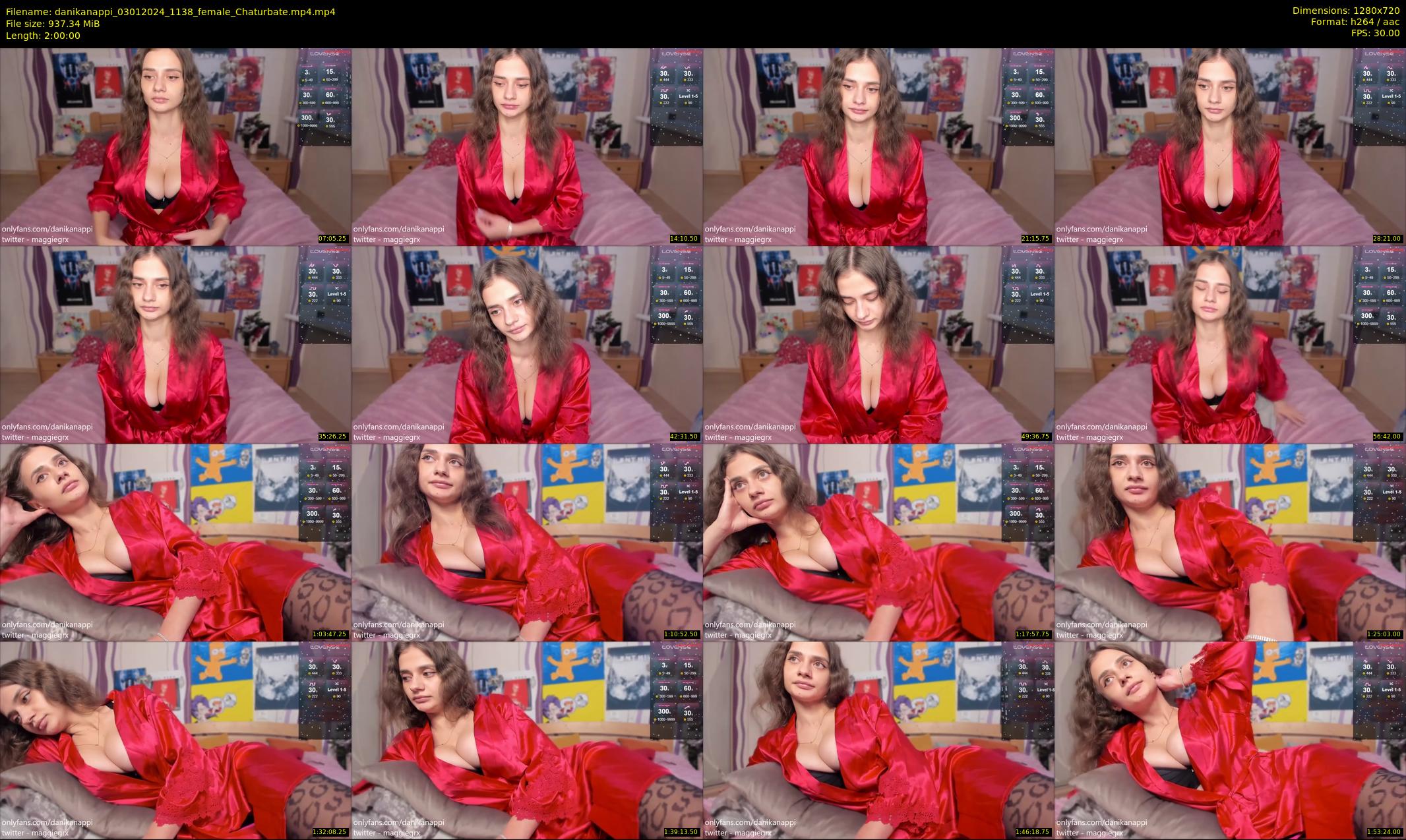 danikanappi — 120 minute Chaturbate female cam show recording, 720p, Jan 3, 2024