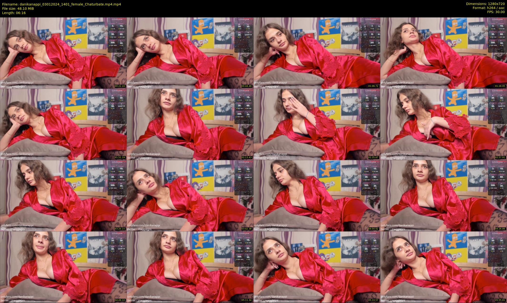 danikanappi — 7 minute Chaturbate female cam show recording, 720p, Jan 3, 2024