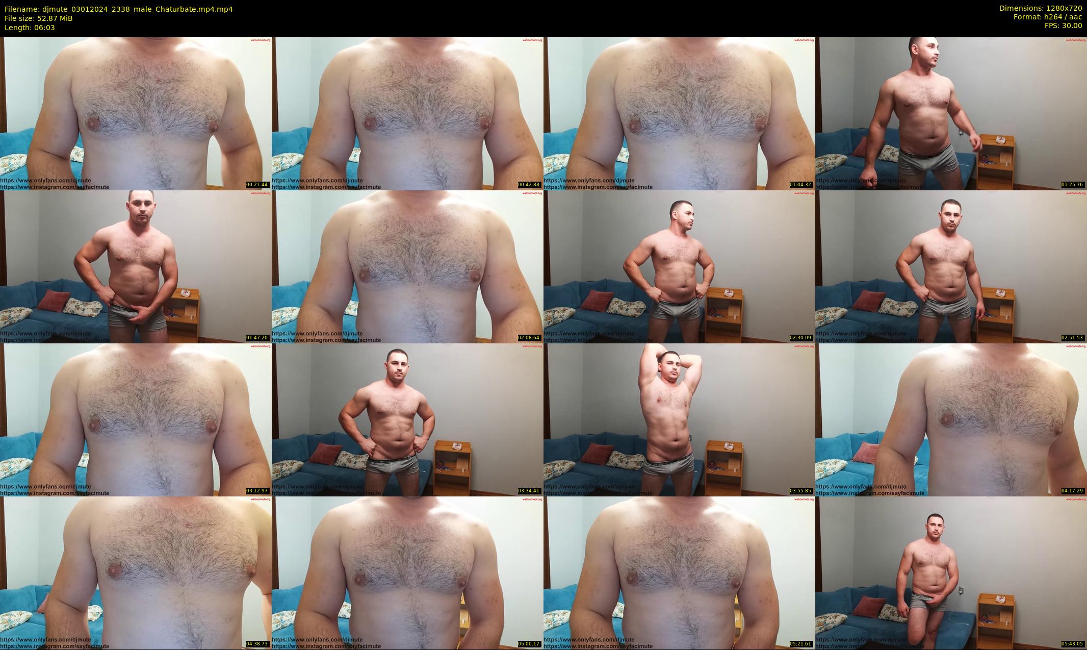 djmute — 7 minute Chaturbate male cam show recording, 720p, Jan 3, 2024