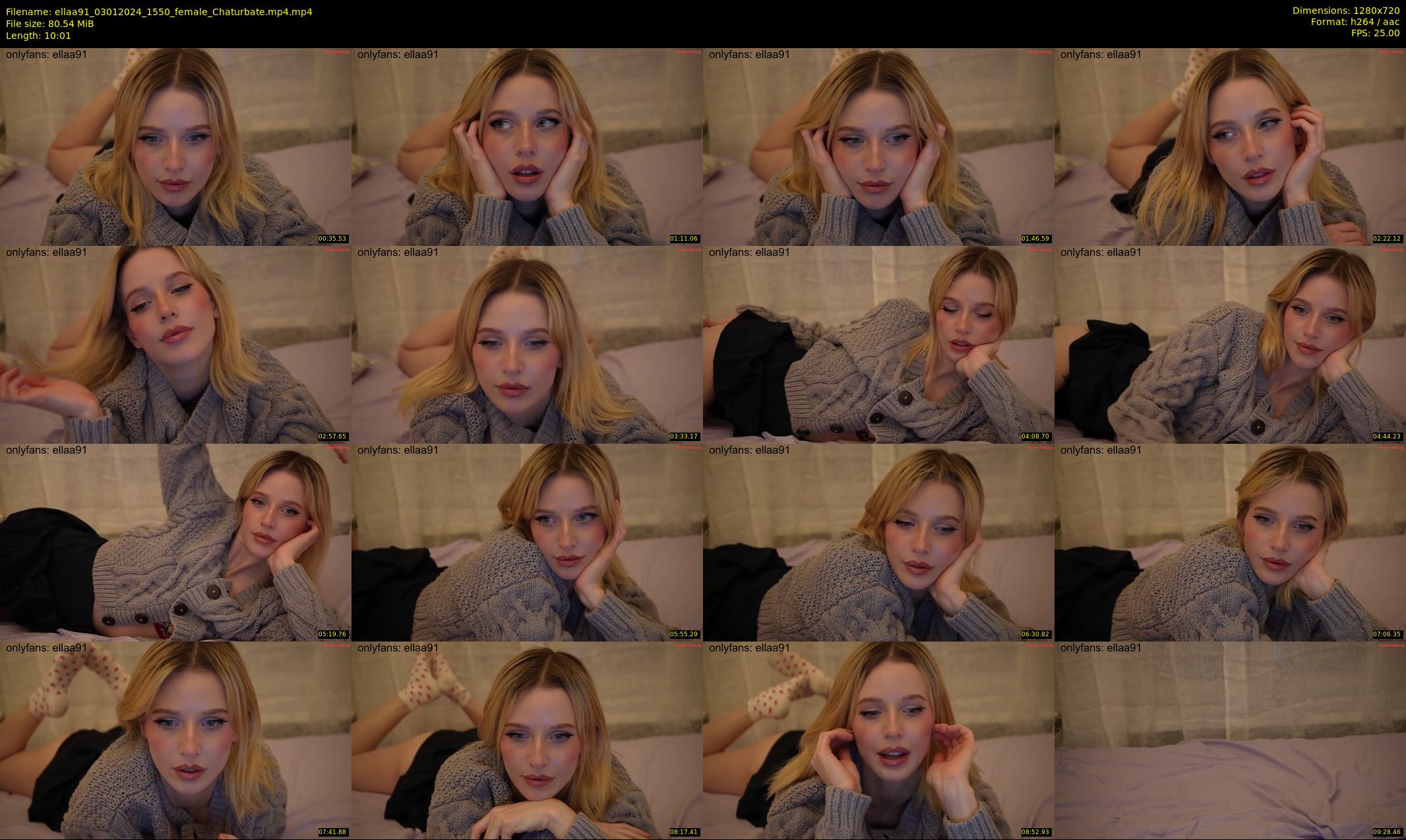 ellaa91 — 11 minute Chaturbate female cam show recording, 720p, Jan 3, 2024