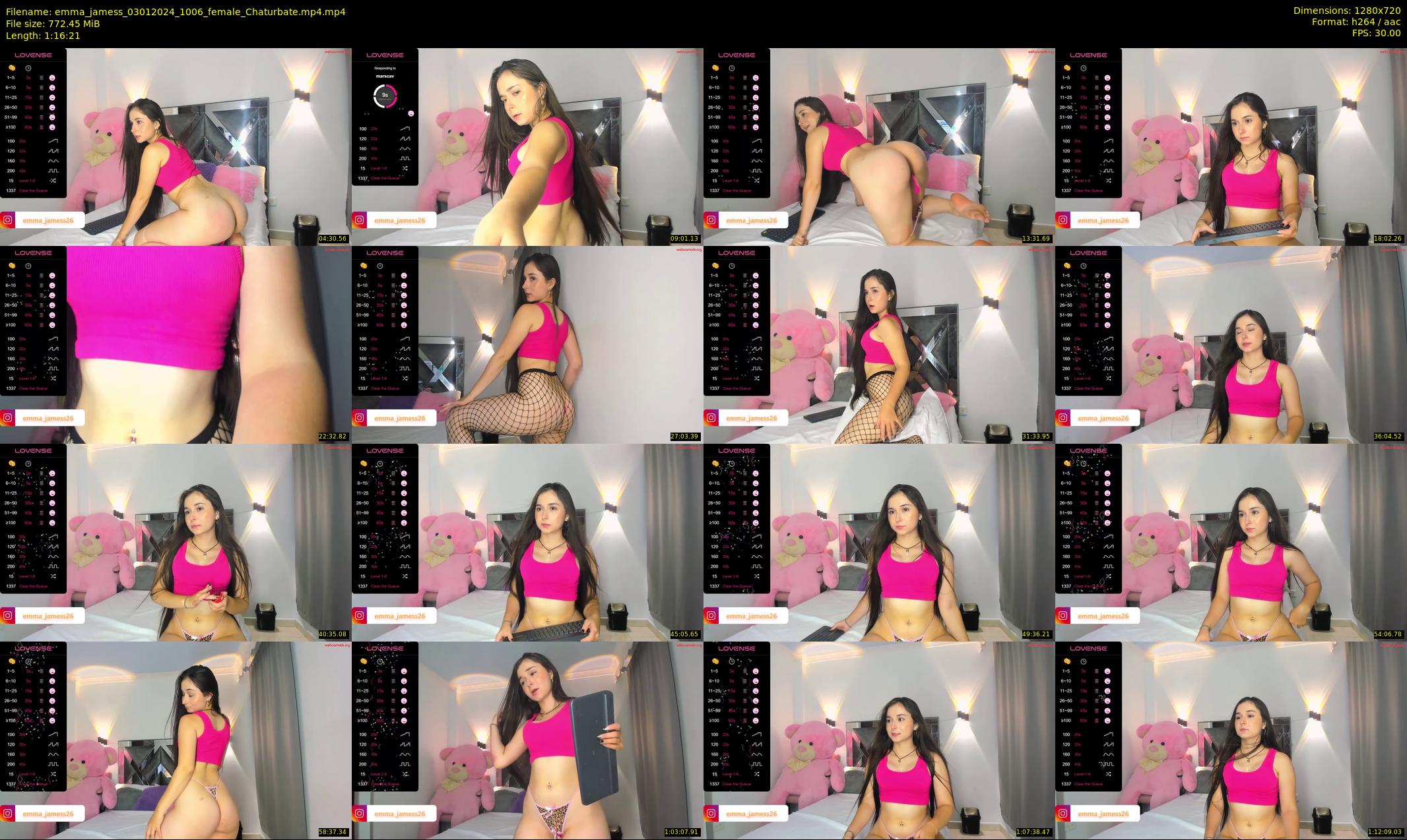 emma_jamess — 77 minute Chaturbate female cam show recording, 720p, Jan 3, 2024