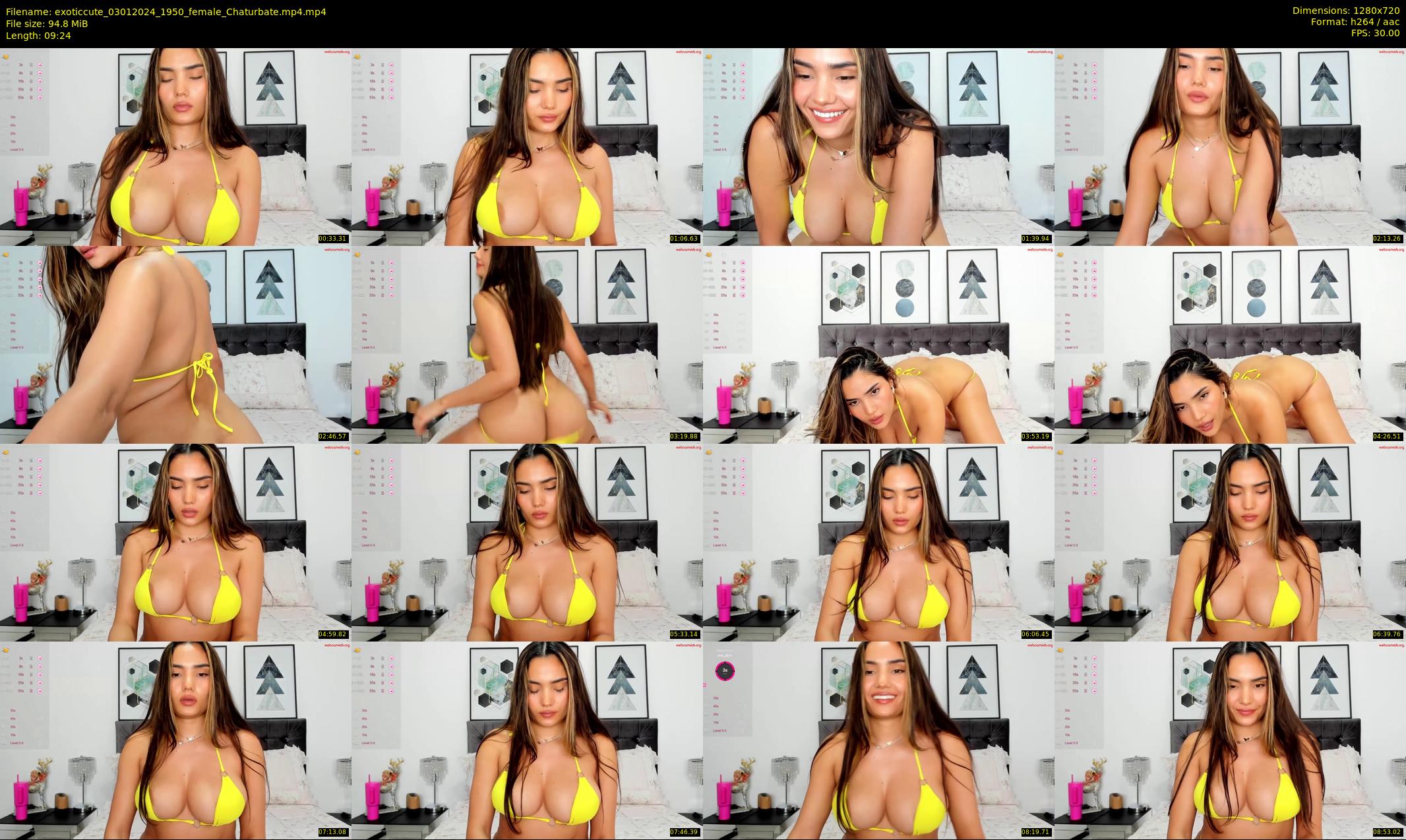 exoticcute — 10 minute Chaturbate female cam show recording, 720p, Jan 3, 2024